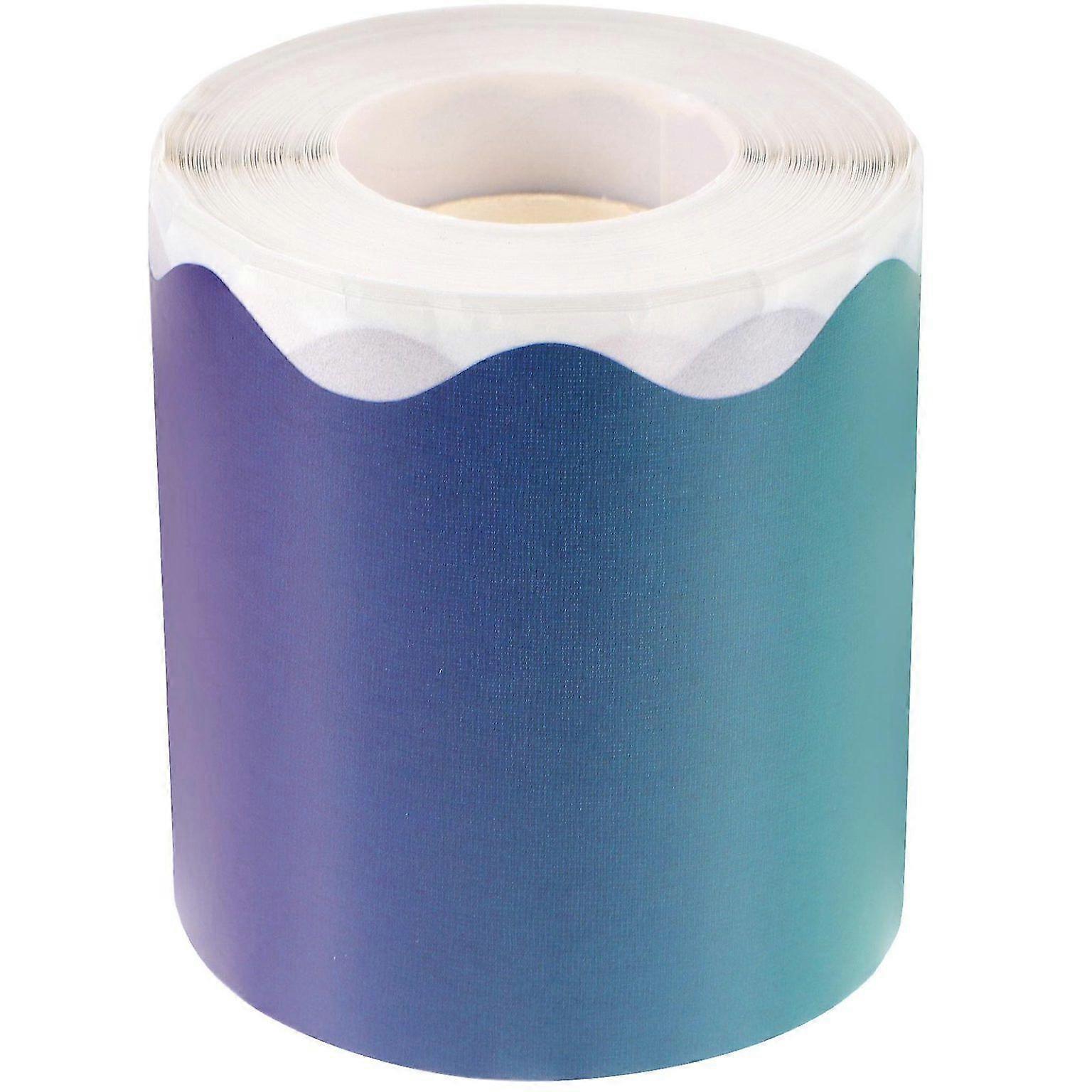 Gradient Color Bulletin Board Border Trim Stickers for Classroom, Office, Home Decor - Versatile & Customizable