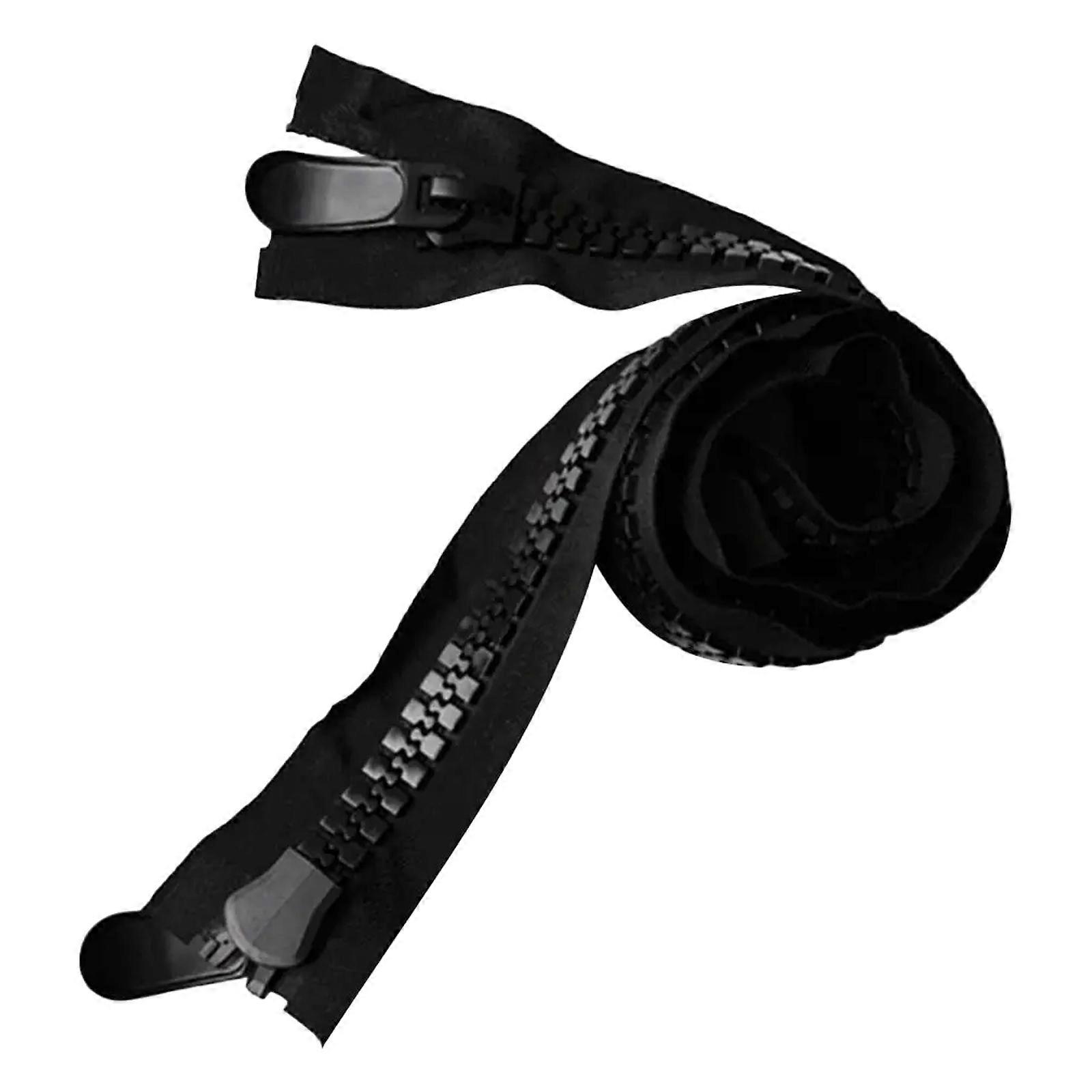 #20 Molded Separating Zippers with Double Sliders Multifunctional Large Zippers Black Zippers for Outdoor Boats Canvas
