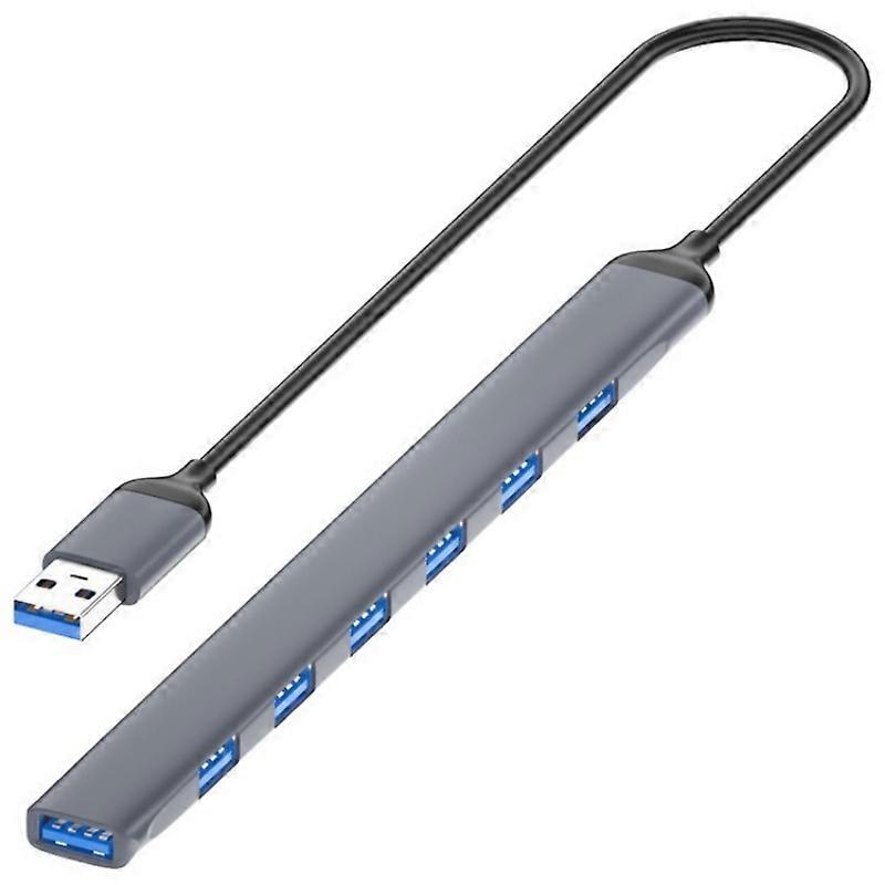 ADS-303A Data Transmission USB 3.0 / 2.0 Hub Expansion Dock Station 7-Port USB Adapter