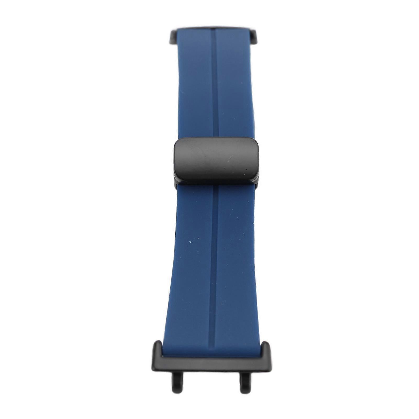 Quick Release Magnetic Silicone Watch Strap for T Rex 3 Adjustable Replacement Strap with Magnetic Clasp Midnight Blue 