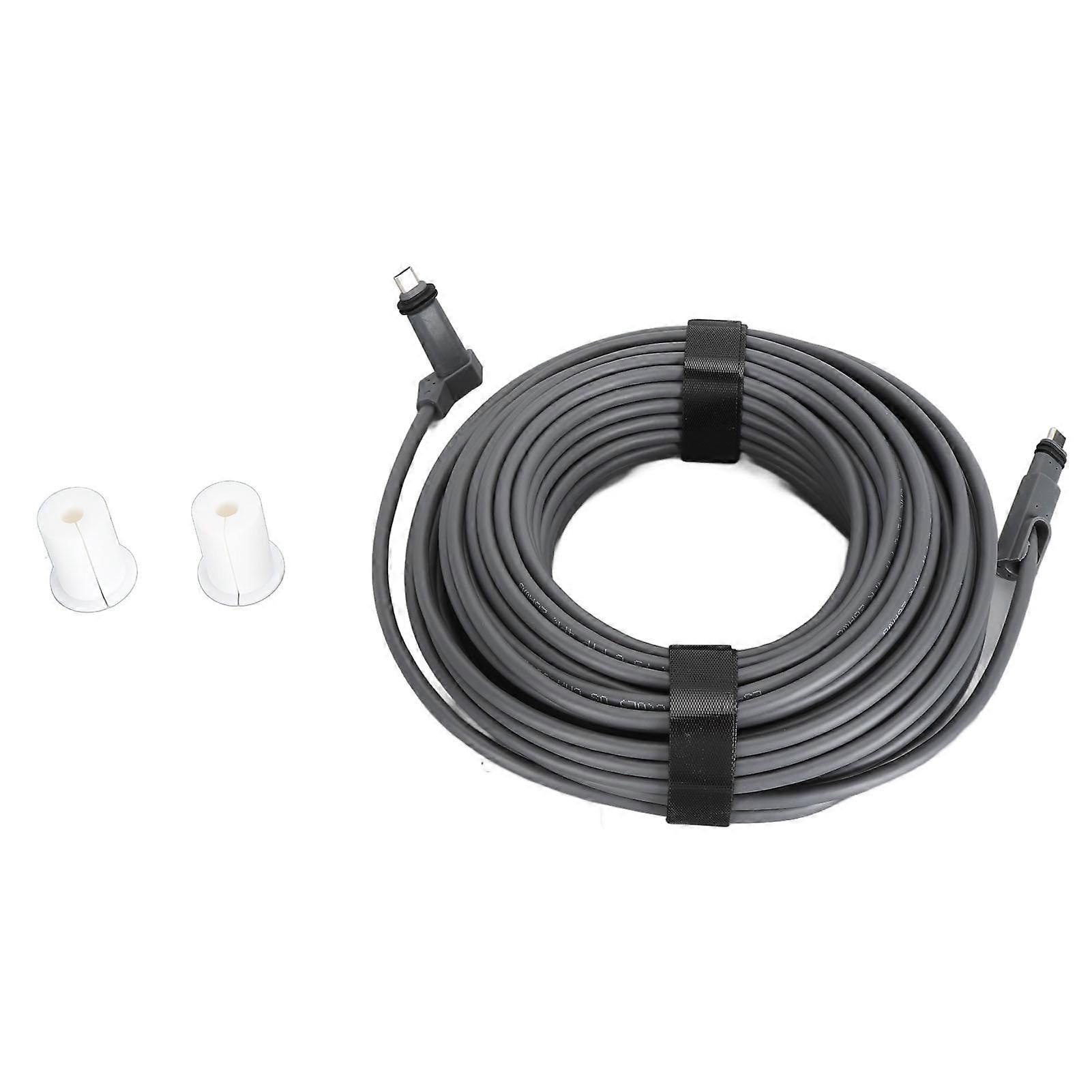 Replacement IP68 Waterproof 1200Mbps Extension Cable with 8.5mm Wall Plug for Starlink Rectangular Satellite V2