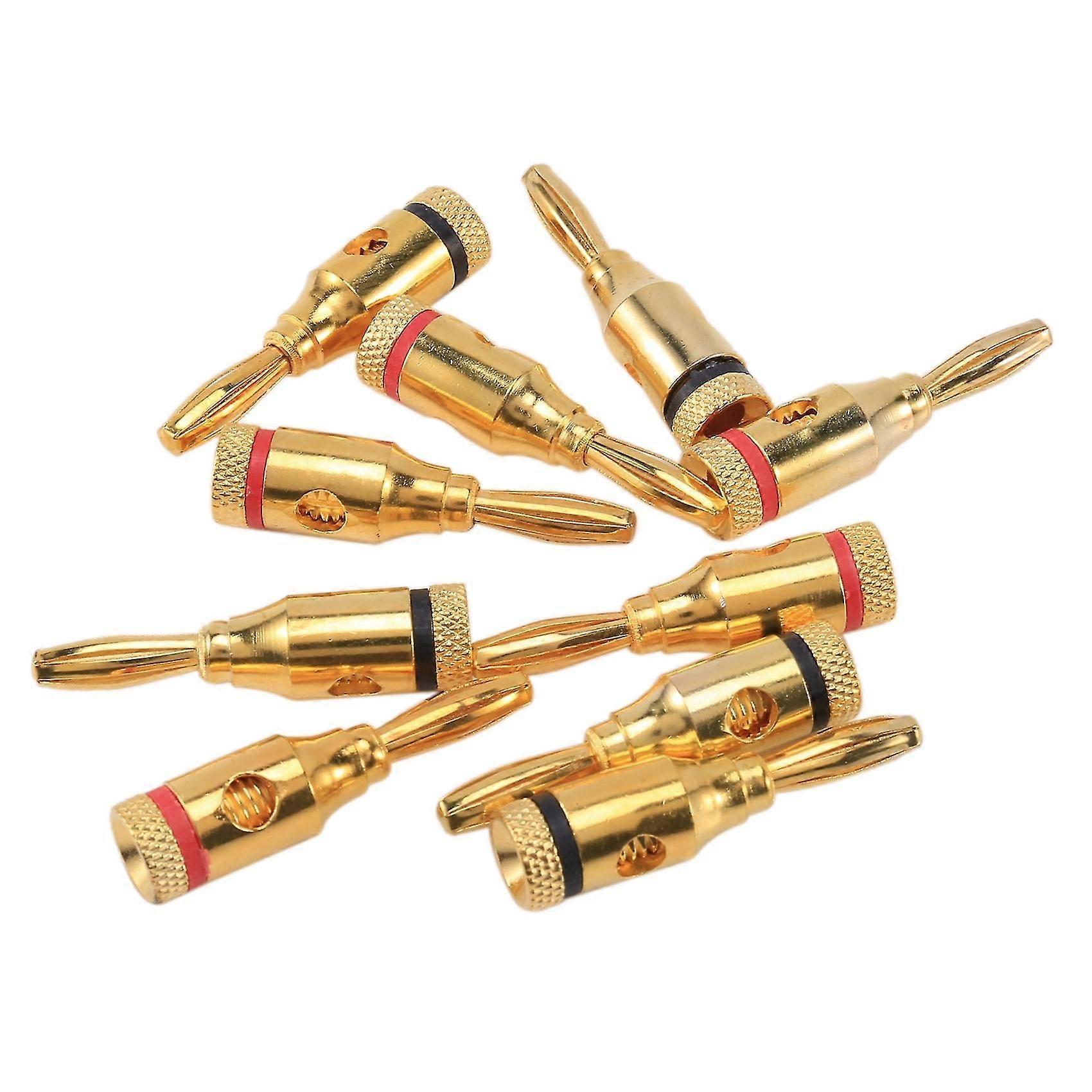 Banana Plugs,Connectors, Open Screw Type, 5 Pairs