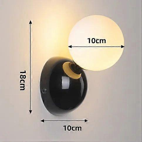 קרם מנורת קיר חדר שינה לילה קיר אור חדר ילדים סלון לימוד מדרגות מסדרון טלוויזיה רקע צבע כדור מנורת קיר