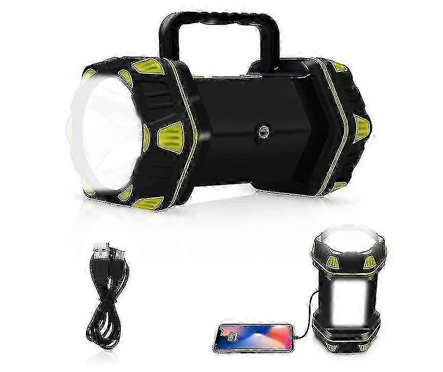 Rechargeable Lantern Double Head Spotlight Flashlight 8 Modes Led Tent Lights Multifunctional Power