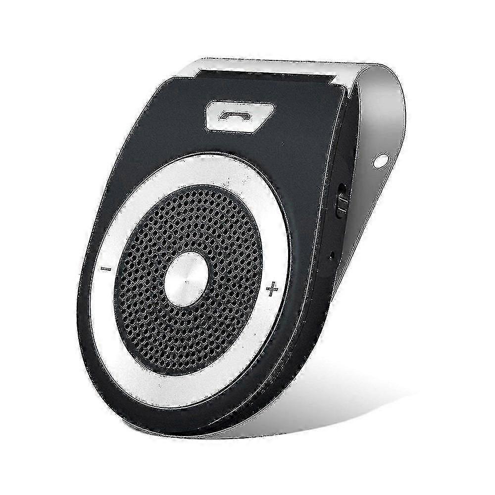 Bluetooth Handsfree Speakerphone For Cell Phone, Wireless Car Speaker Motion Auto Power On Car Receiver Sun Visor Music Player Adapter Built-in Microp