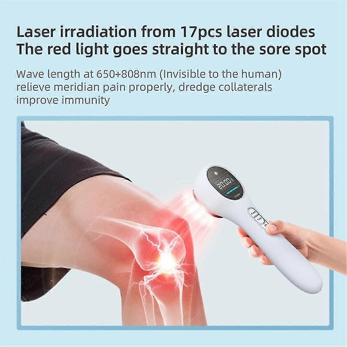 Semiconductor Laser Physiotherapy Instrument Red Light Therapy Apparatus Far Infrared Lamp Eu Plug