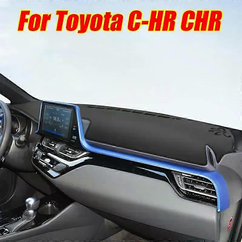 Μαύρο δερμάτινο στρώμα μαξιλαριών προστασίας ταμπλό καλυμμάτων ταμπλό για τη Toyota CHR C-HR