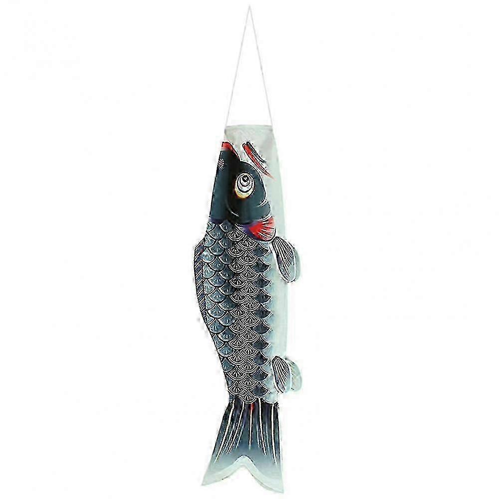 Traditional Japanese Koi Windsock Flag with Fade-Resistant Properties and PGN Hanging