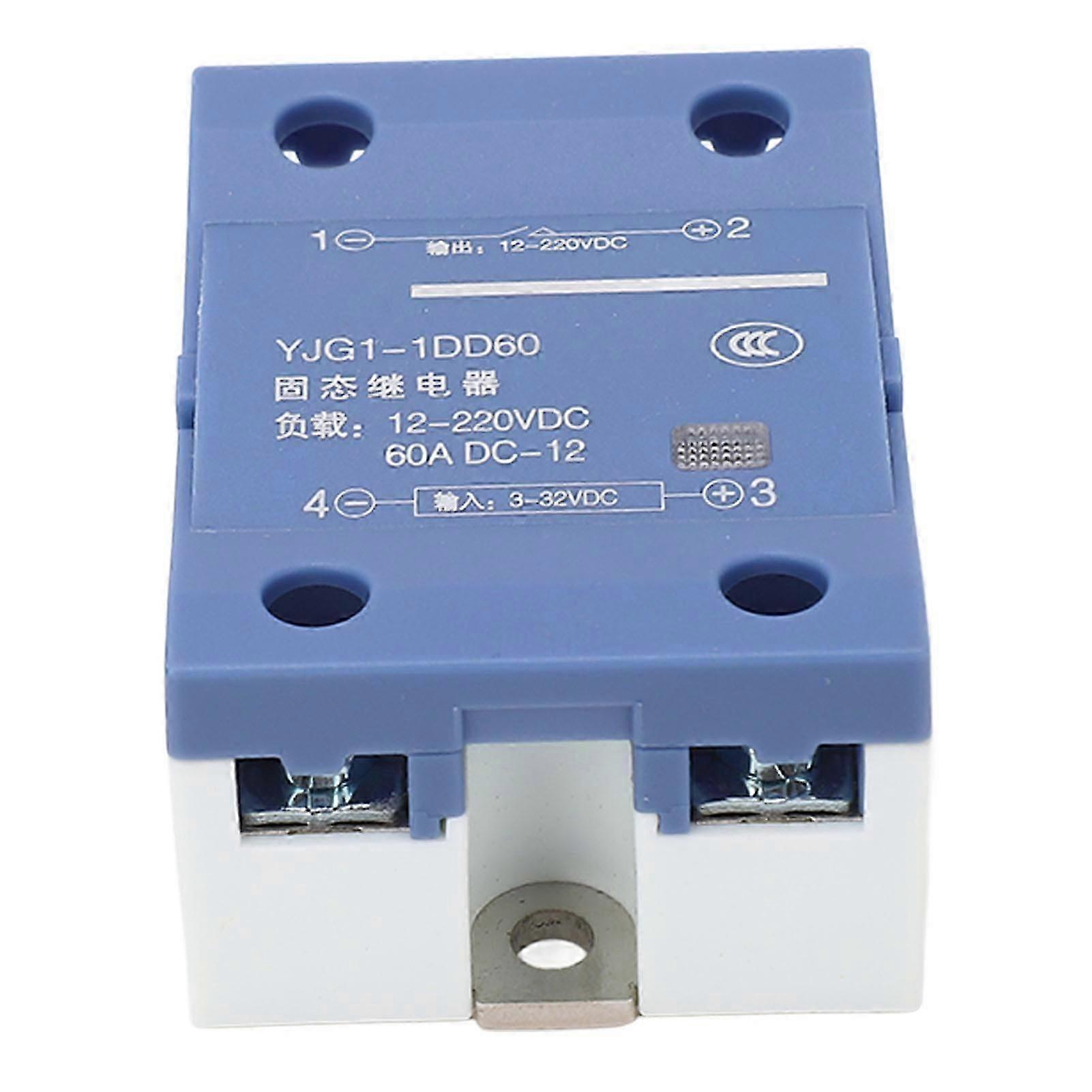 Solid State Relay 60A Single Phase DC 332V Input DC 12220V Output SSR for Machine Equipment