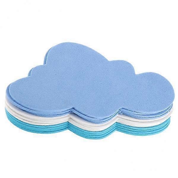 3X 12 Pcs Foam Clouds Wall Stickers