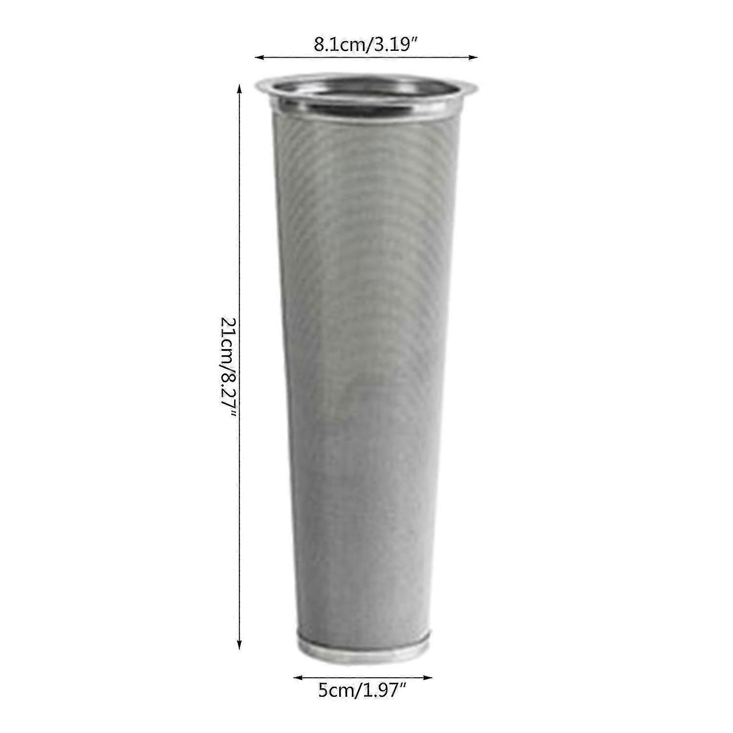 21cm Cold Brew Coffee Maker Reusable Stainless Steel Mesh Cone Shaped Tea Filter
