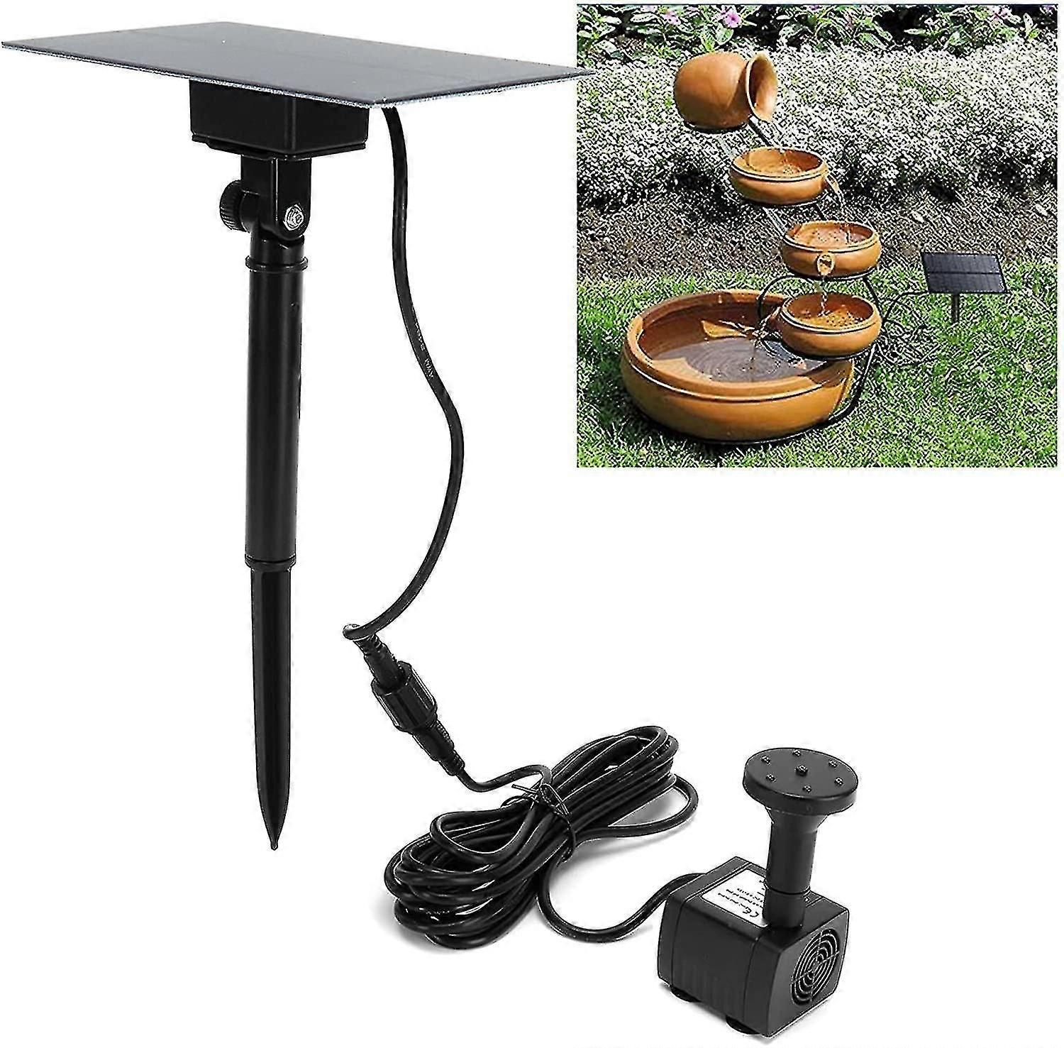 Water Fountain Beautiful And Durable Birdbath Fountain Anti?clogging Outdoor Fountain 4 Nozzles For Garden Decors