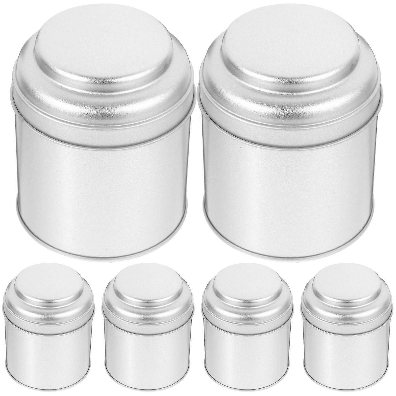 Practical Tin Canisters with Lid, Perfect for Storing Tea Coffee and Snacks
