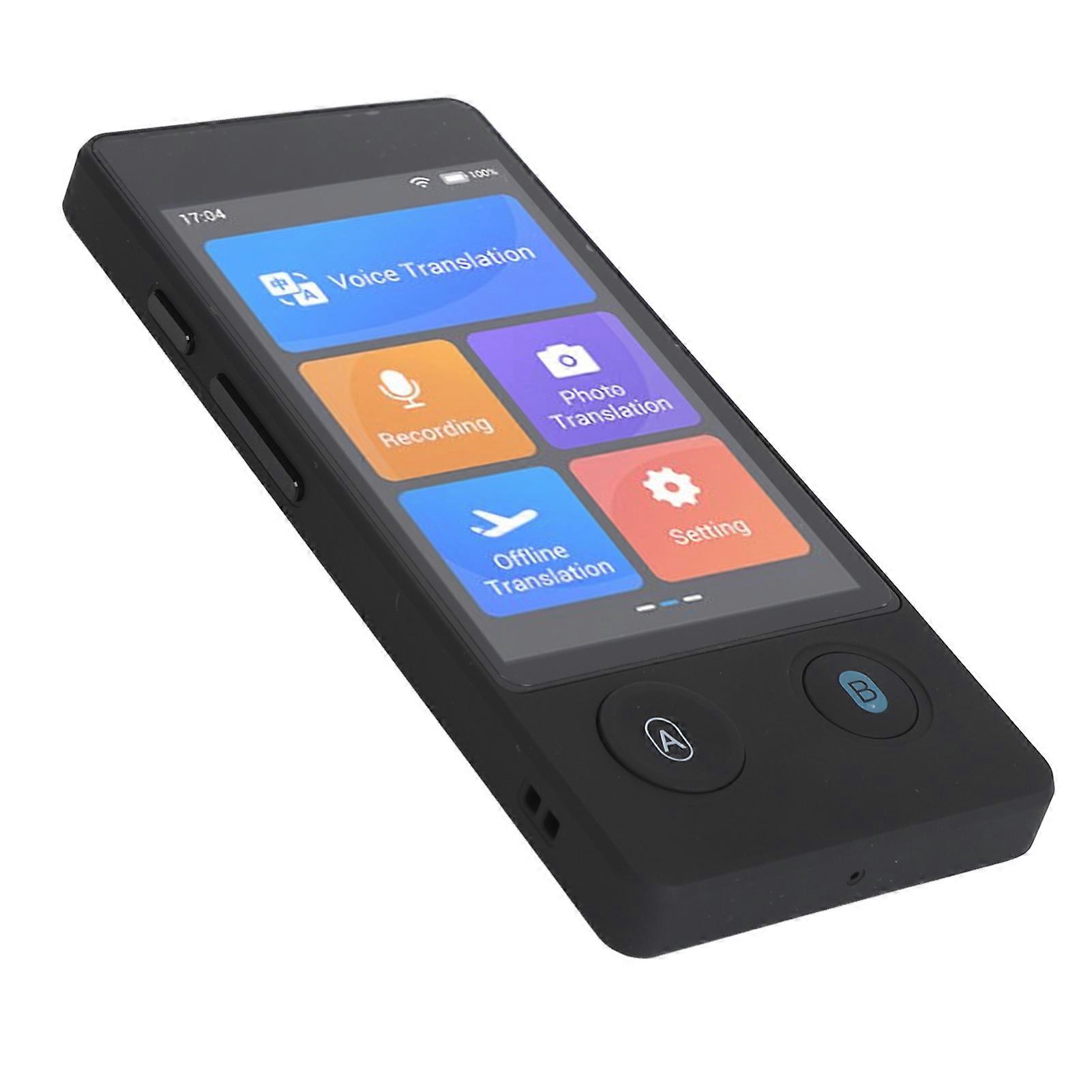 Voice Translator 144 Online Languages 3.7in Touch Screen Noise Reduction Support Recording Photo WiFi Hotspot Translator 
