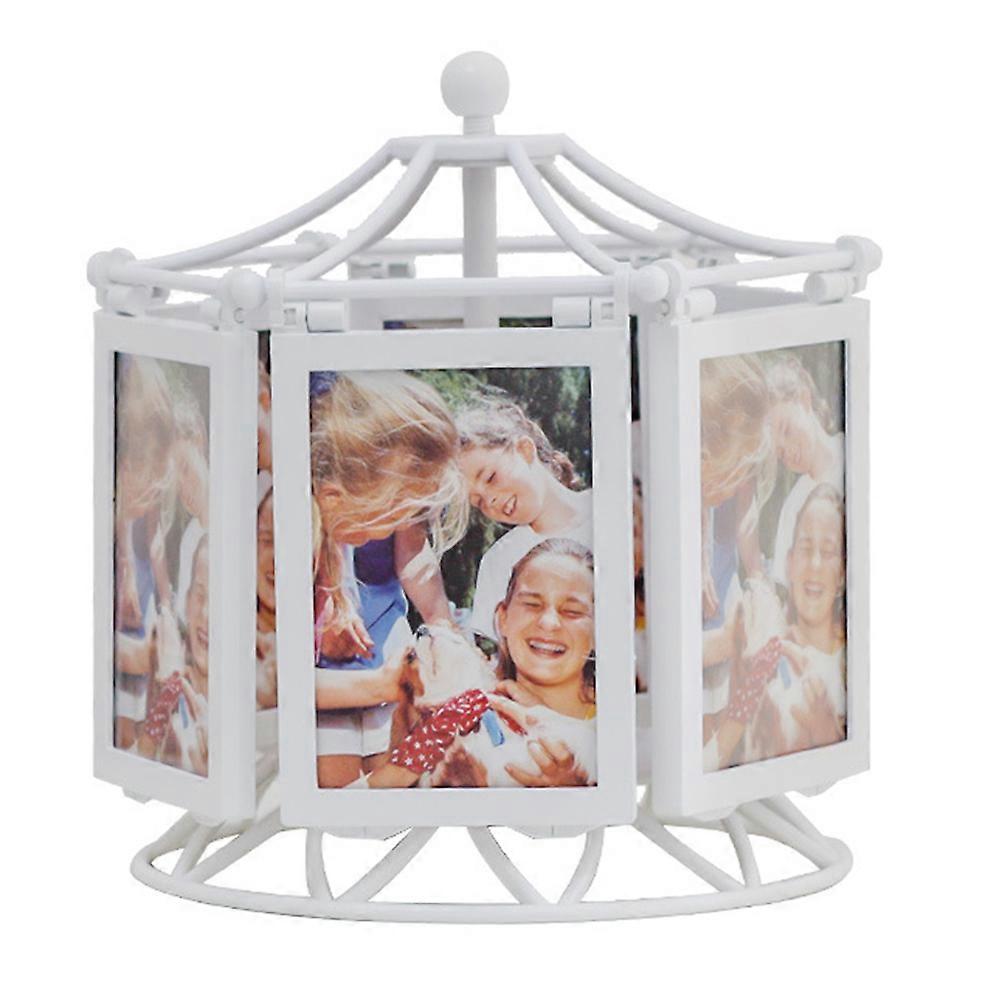 It sounds like you're referring to a product description or title for a **rotating tabletop photo frame**. If you're looking to refine or enhance the