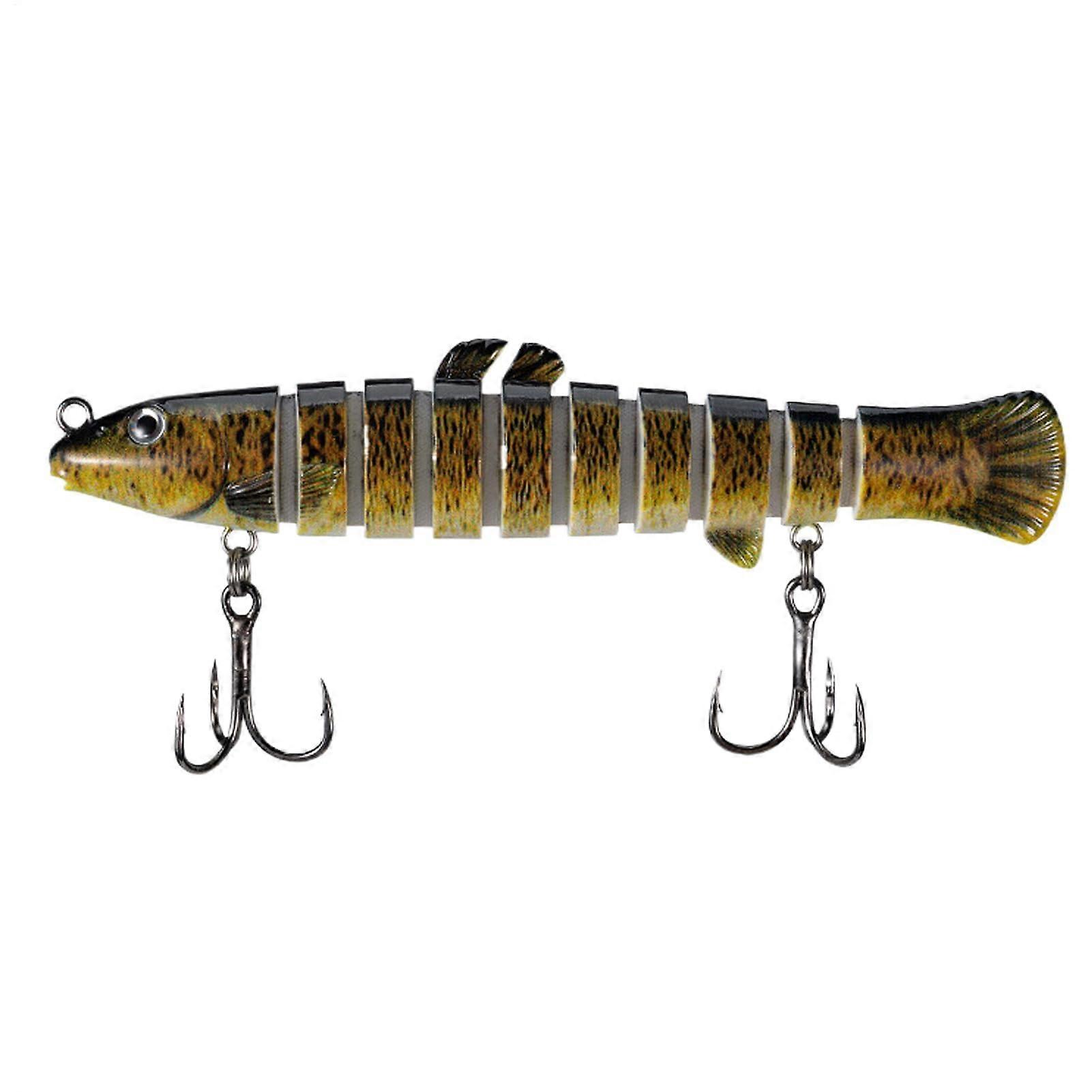 Glow in the night simulation Loach Bait MultiJoint with hooks 10g