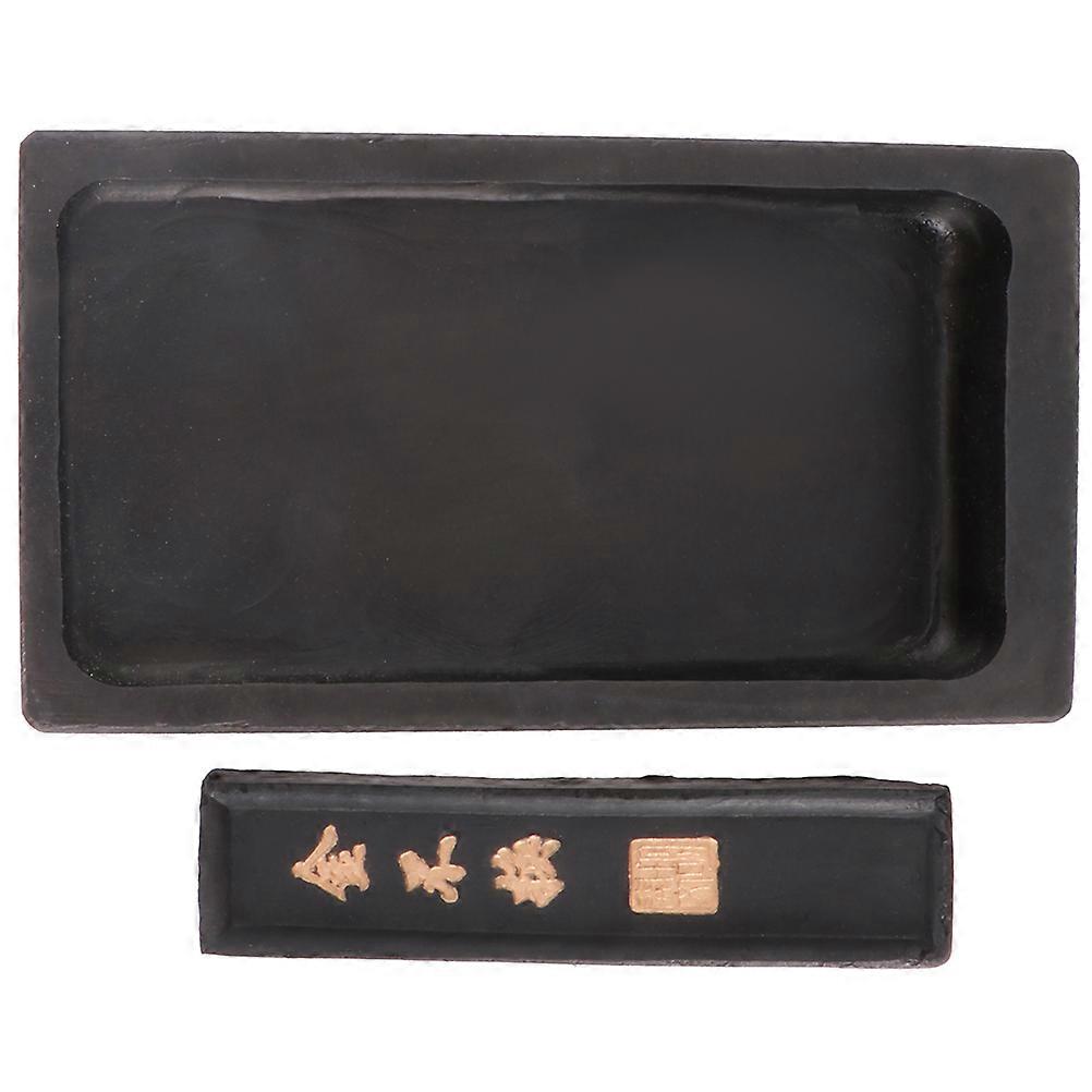 Chinese Calligraphy Inkslab Inkstone for Writing with Ink Stick 1Set