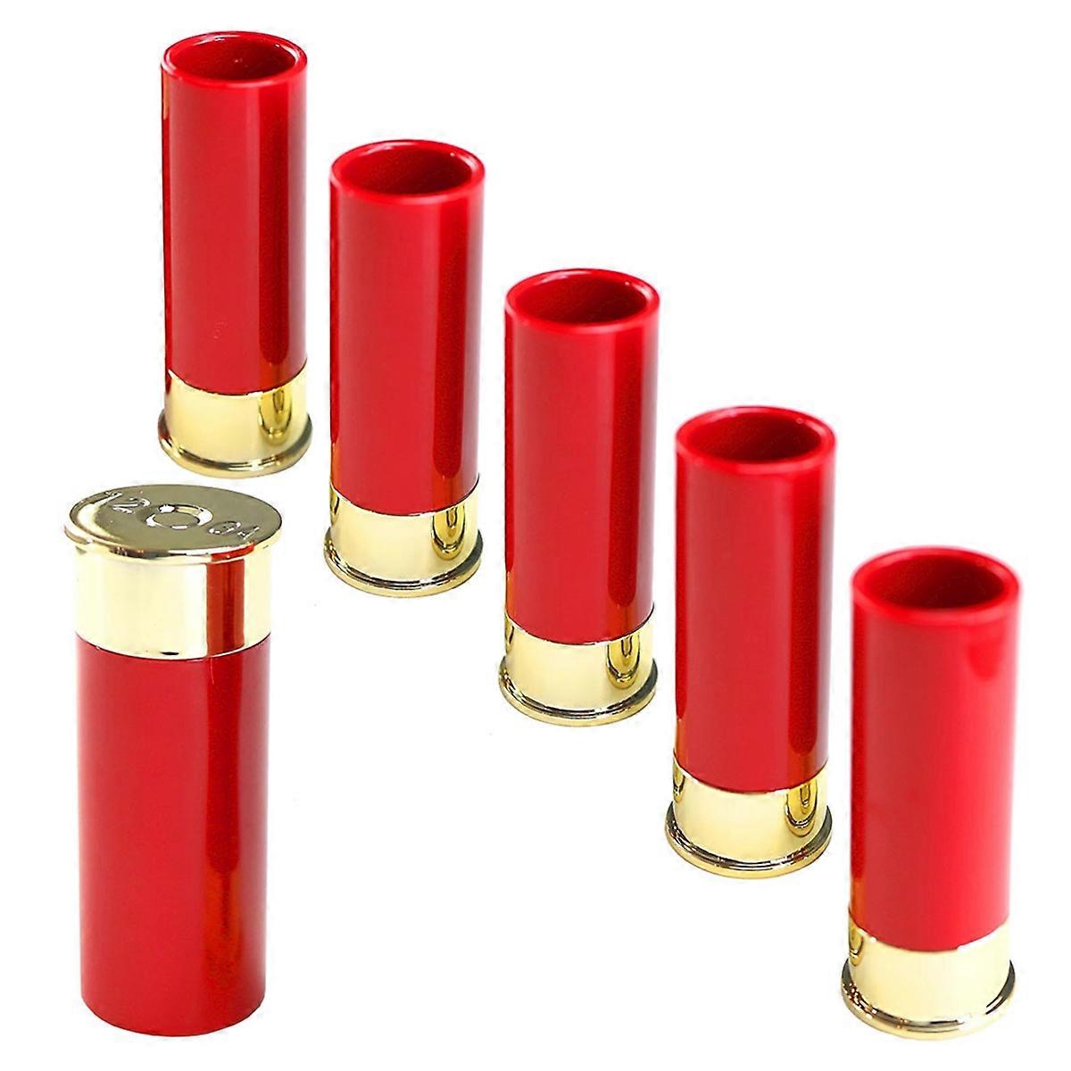 6PCS 12 Gauge Shot Glasses Tequila Shot Glass Suitable for Bar Home Wine Lovers.
