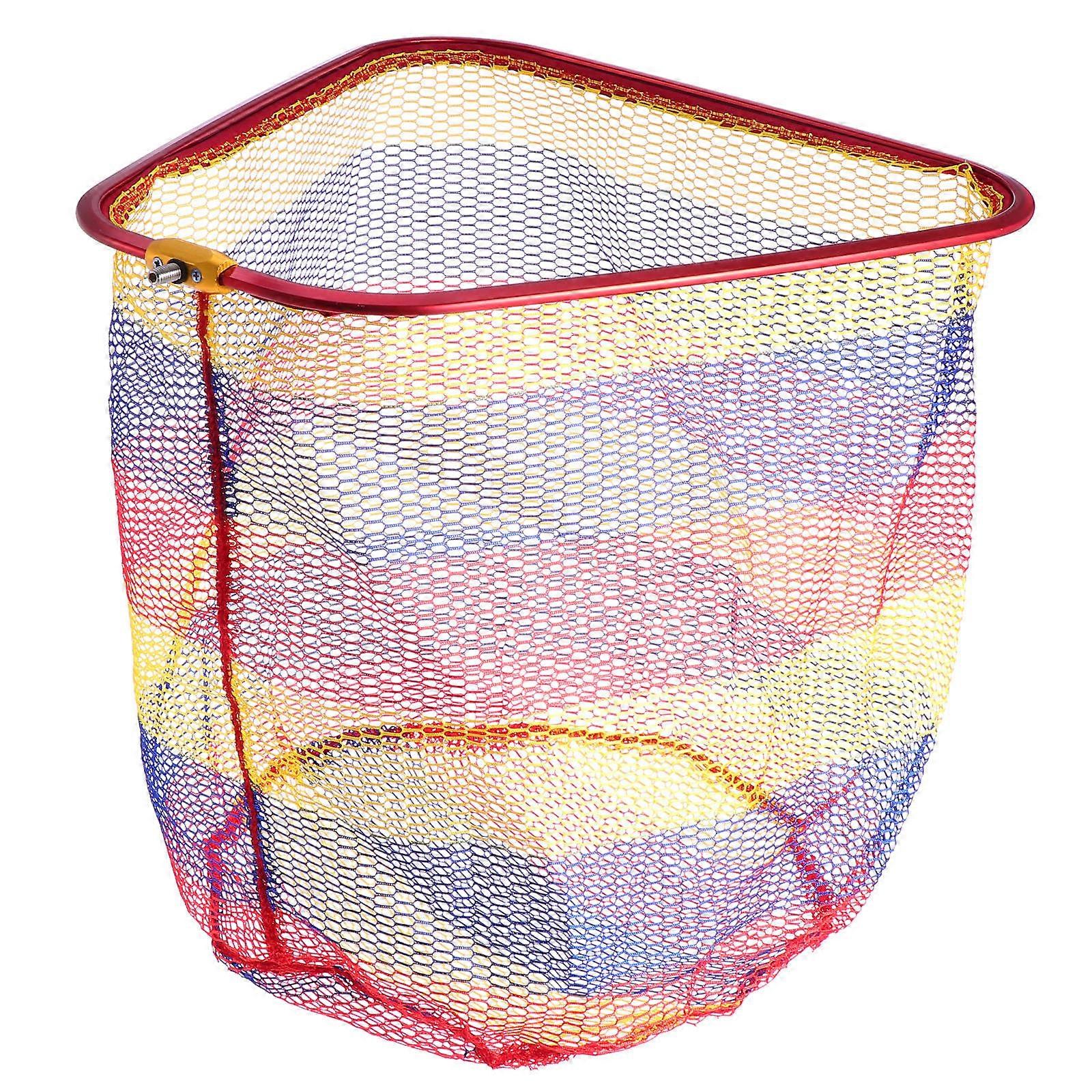 Drying Net Basket Large Aluminum Alloy Fishing Net Head Trapezoid Shape Quick-Drying Anti-Scratch 1Pcs