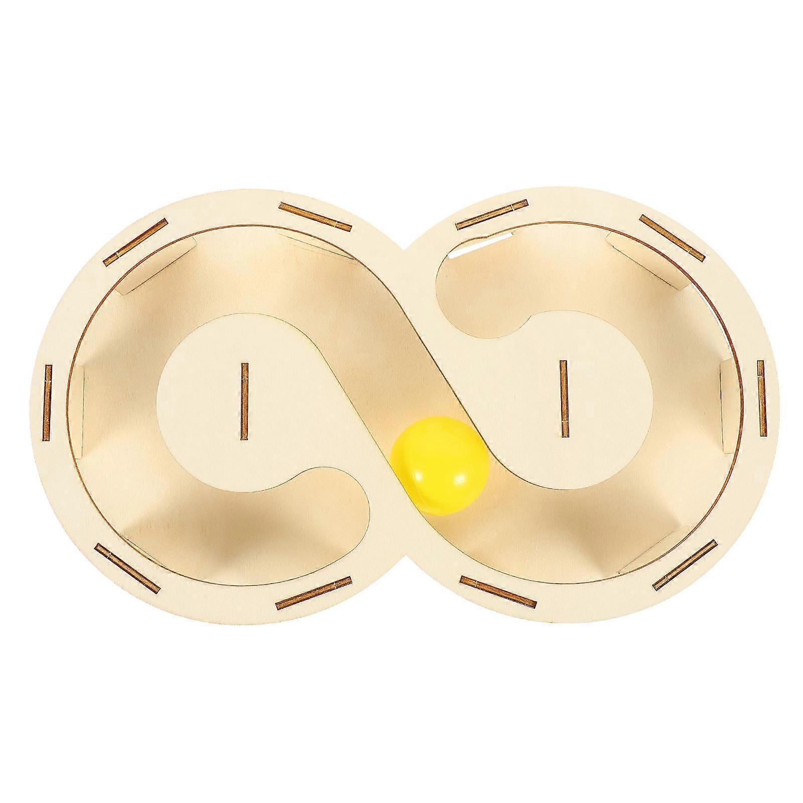 Cat Teasing Track Toy Interactive Play Keeps Cats Healthy Golden Octagonal Track 1Set