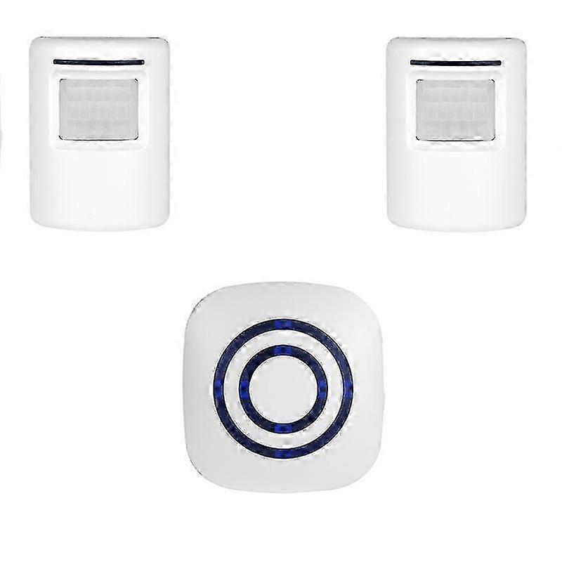 Motion Sensor Alarm, Wireless Driveway Alarm, Home Security Business Detect Alert With 2 Sensor And 1 Receiver,38 Chime Tunes - Led Indicators For Ind