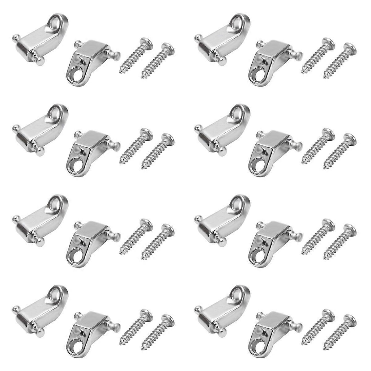 A Set 2 Pcs Electric Guitar Roller String Tree String Retainer-Silver