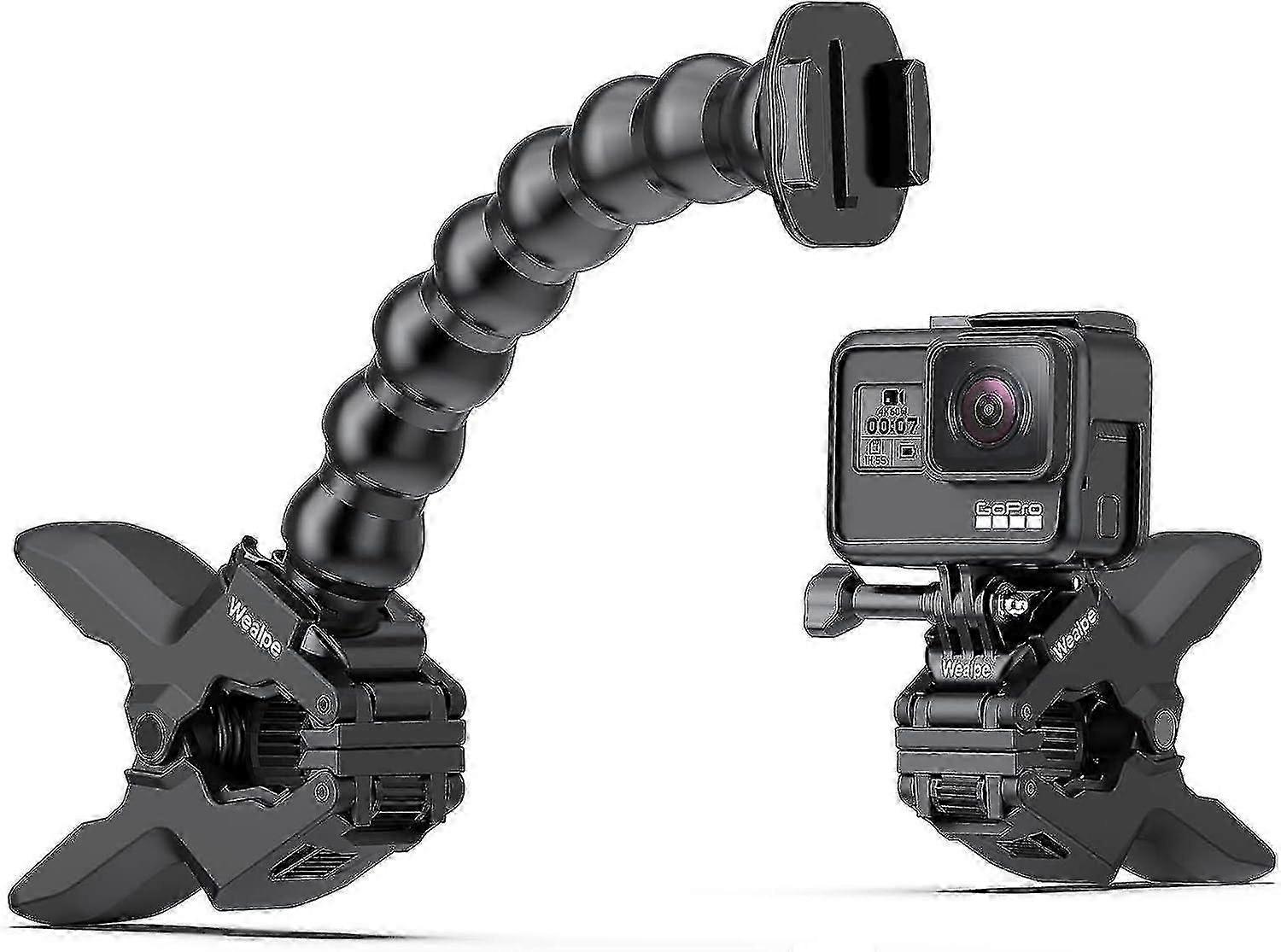 Flexible Clamp Mount For Gopro Hero - Compatible With Gopro Action Camera Models