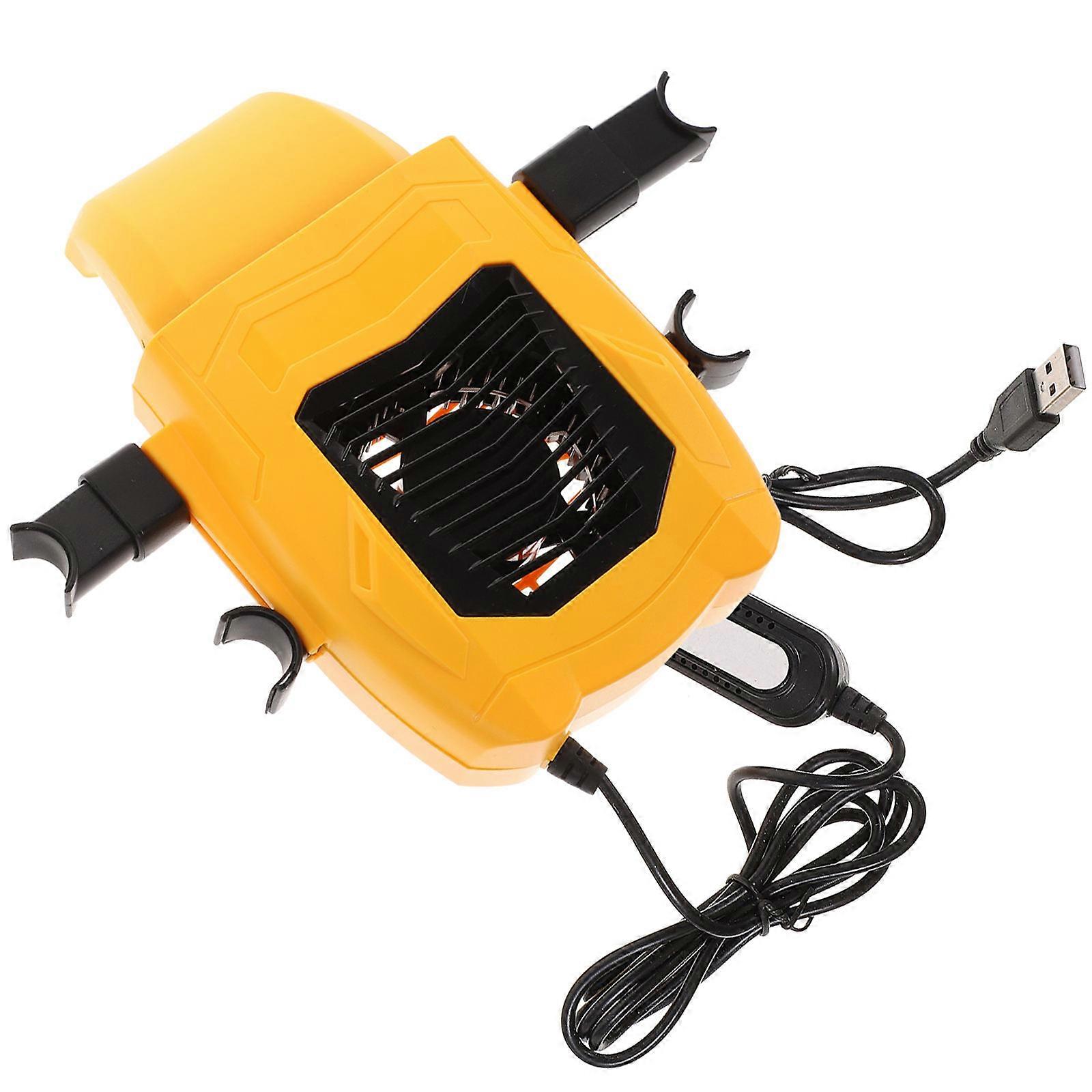 Usb Automotive Fan Square Shaped Car Headrest Fan for Drivers Cooling Micro Usb 1Pcs