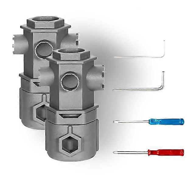 All-In-One Wrench Tool Set for Faucet, 16-In-1 Faucet Wrench, Universal Tap Adapter for Bathrooms and Kitchens, 2 Pieces