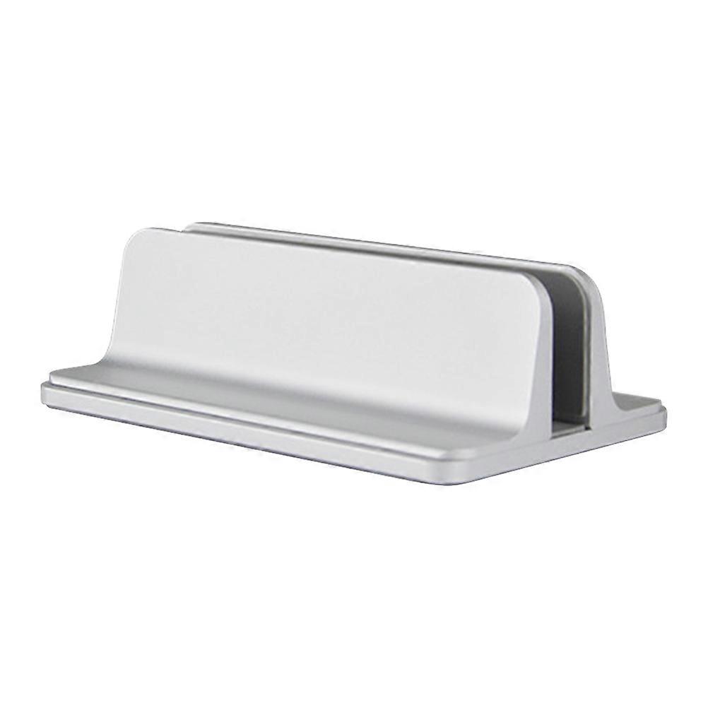 Aluminum Alloy Laptop Stand Vertical Type Computer Desk Holder Silver 12.5x8.3 Inches