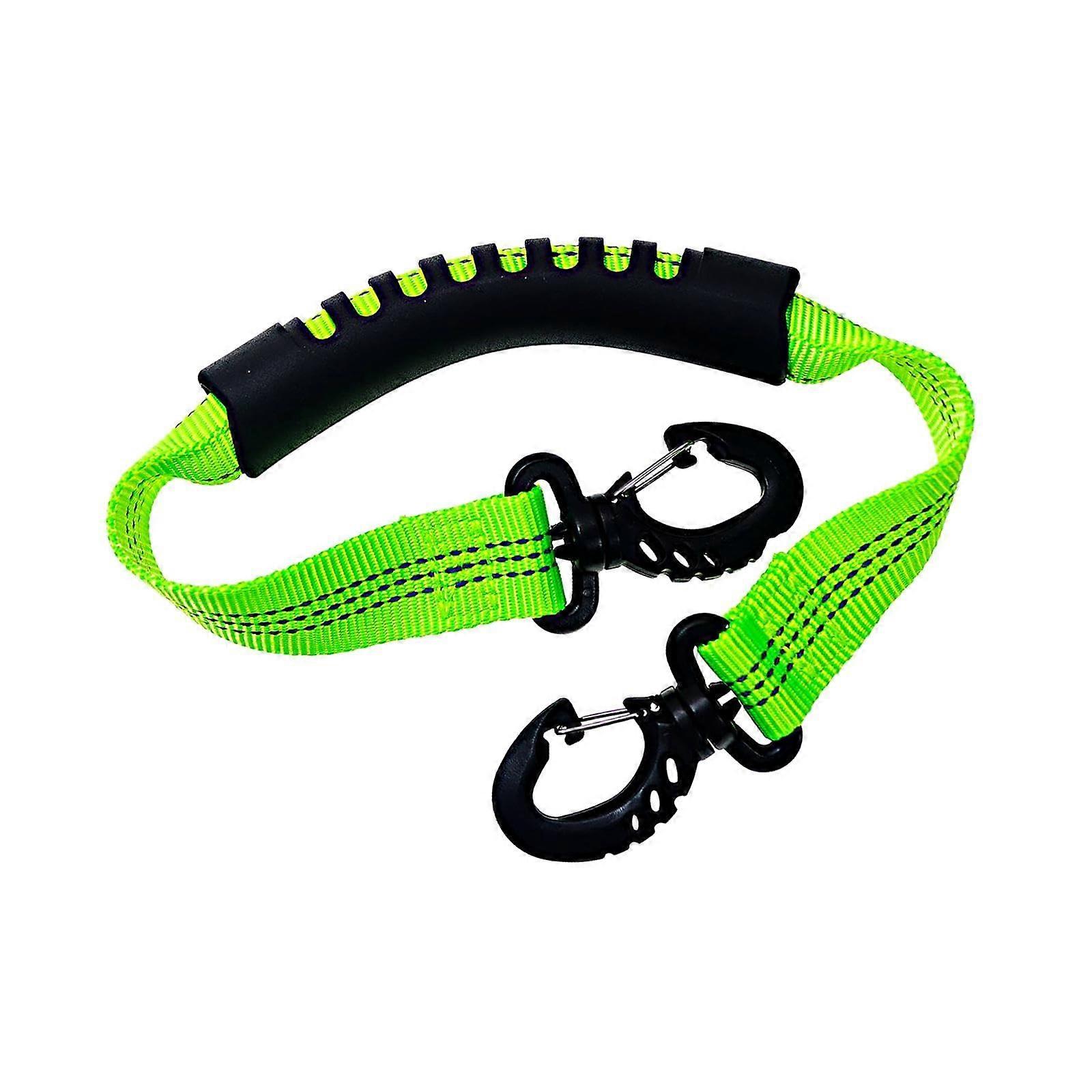 Carry Strap for Inline Skate Shoes and Ski Boots - Lightweight Durable Hanging Straps in Green Color