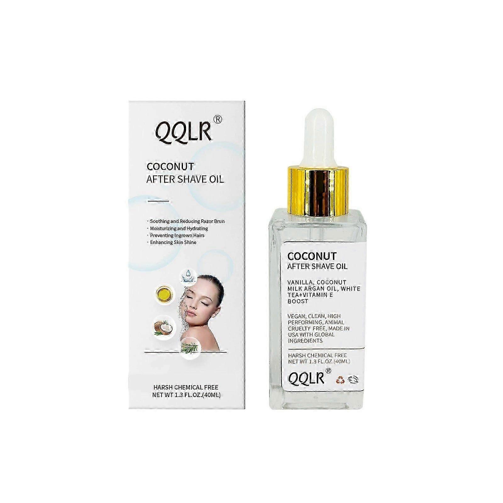 Olio dopobarba per una pelle liscia, olio dopobarba alla vaniglia alla fragola, olio dopobarba soft serve per donne, olio dopobarba con olio di cocco e vitamina E