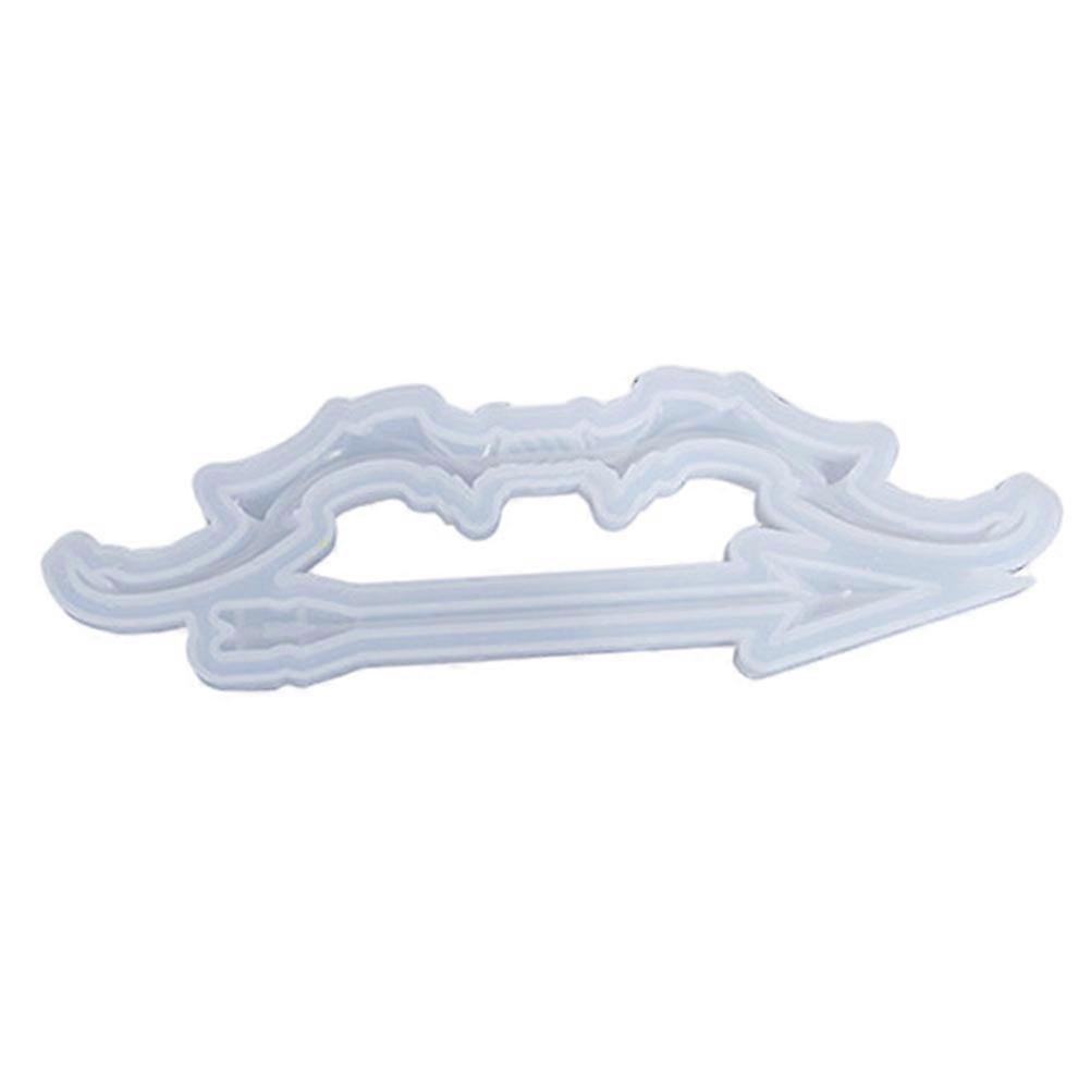 DIY Epoxy Resin Bow and Arrow Making Supply with Flexible White Silicone Mold for Craft Use 1 Set