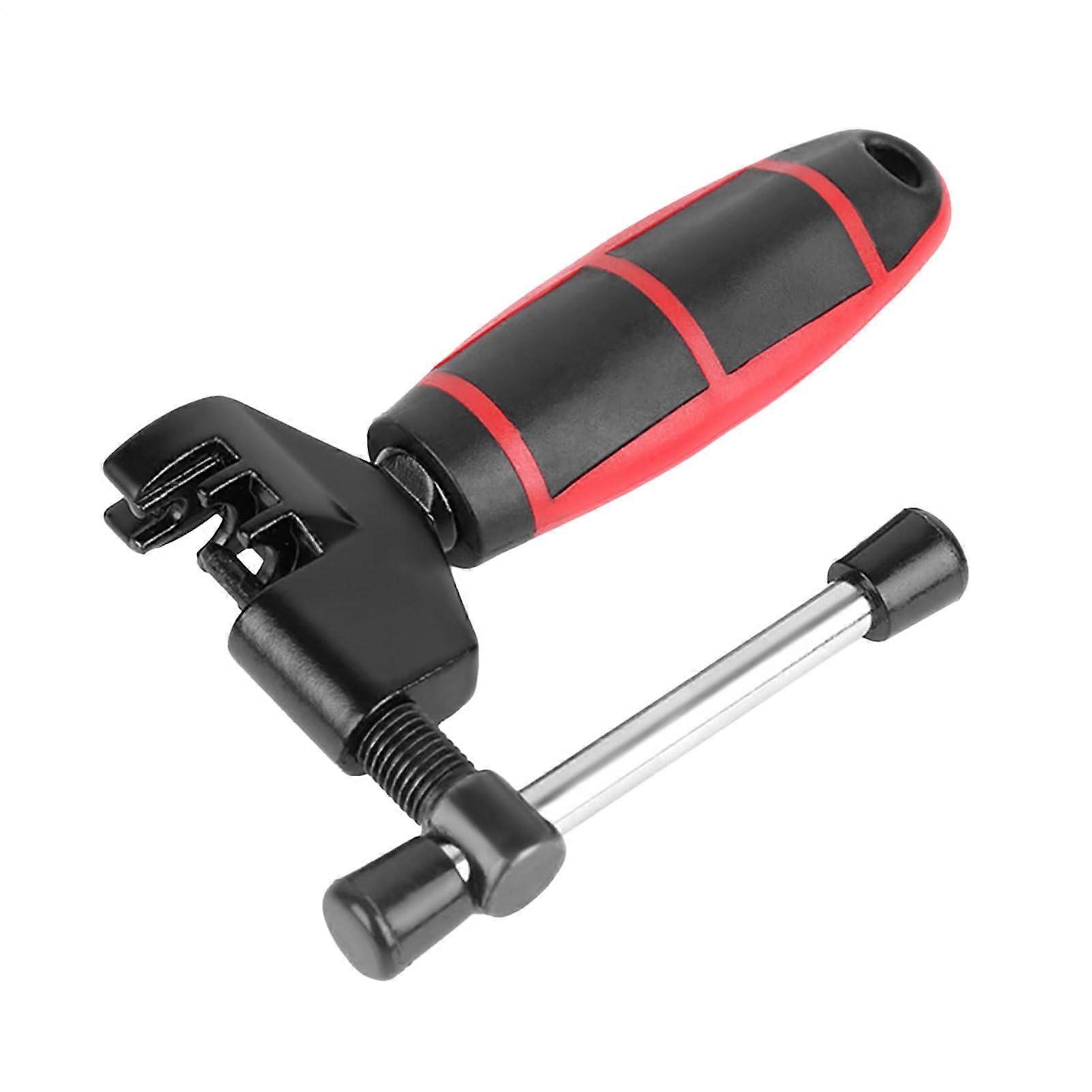 Chain Tool Chain Breaker for Bicycle and Motorcycle Easy Assembly with Red Handle