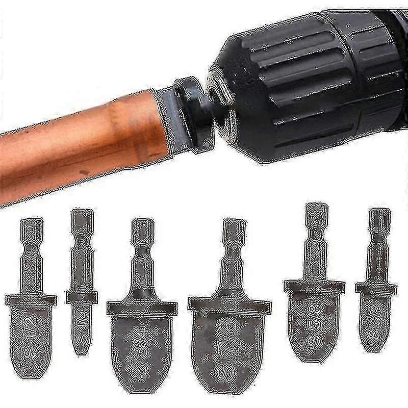 6pcs Multifunction Tube Expander Tool Set for Air Conditioners and Copper Pipes - Hex Handle Design