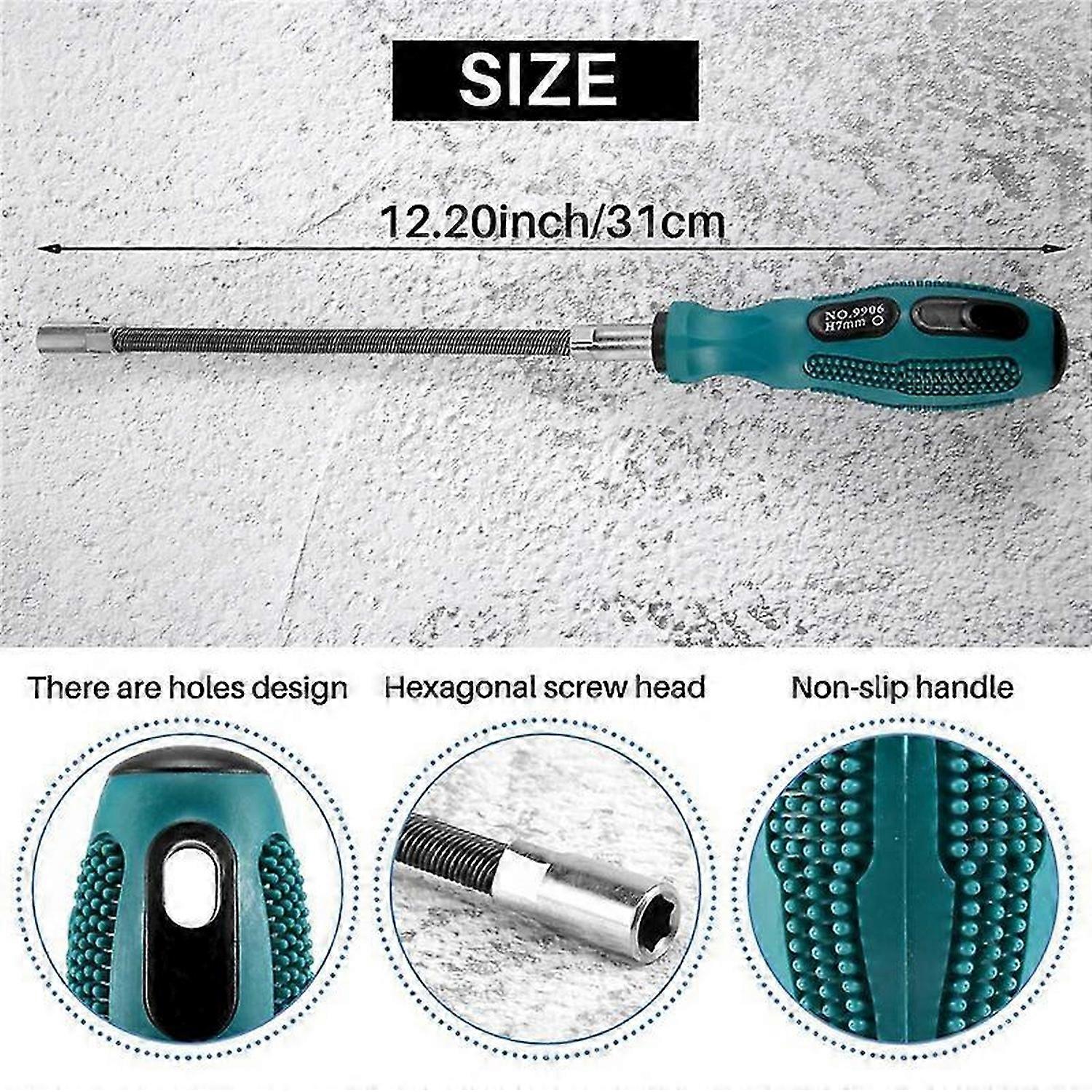 7MM Socket Screwdriver Flexible Hex Flex Manual Socket Screw Driver Hand Tools