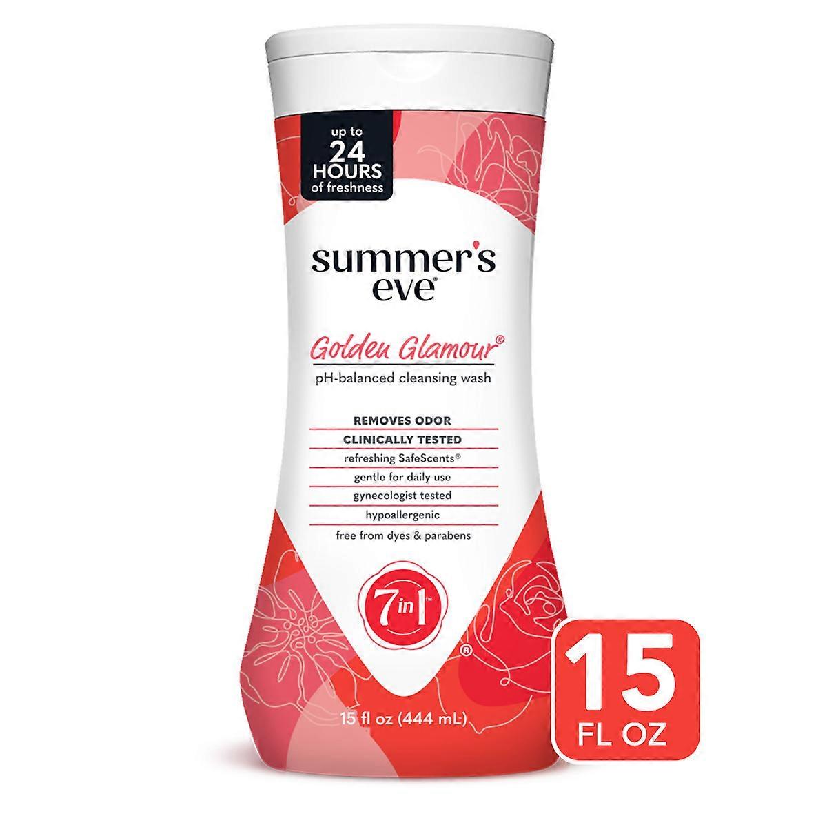 Summer's Eve Golden Glamour 女性洁面乳 - 15 液量盎司
