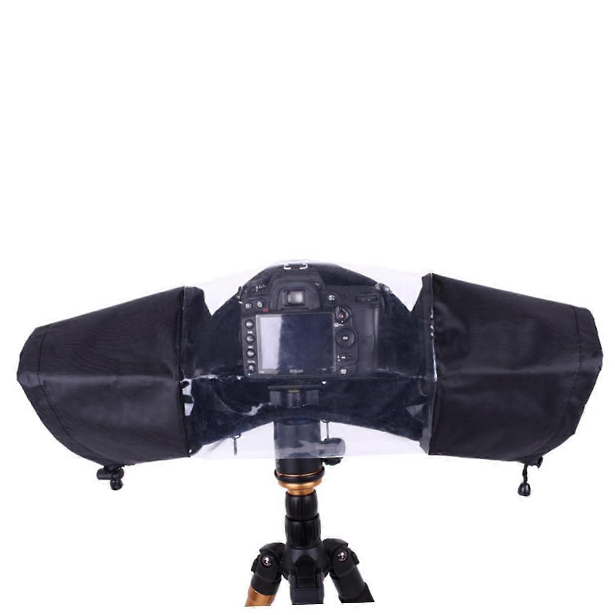 Rain Cover for SLR Cameras Waterproof with Zip and Elastic Adjustment Rope for Rain Protection and Water Insulation