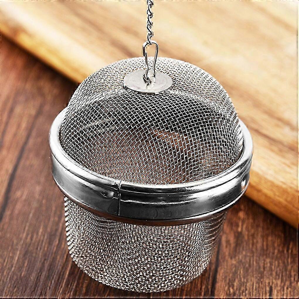 Reusable Stainless Steel Teakettle Locking Tea Filter Multifunction Mesh Herbal Ball Strainer