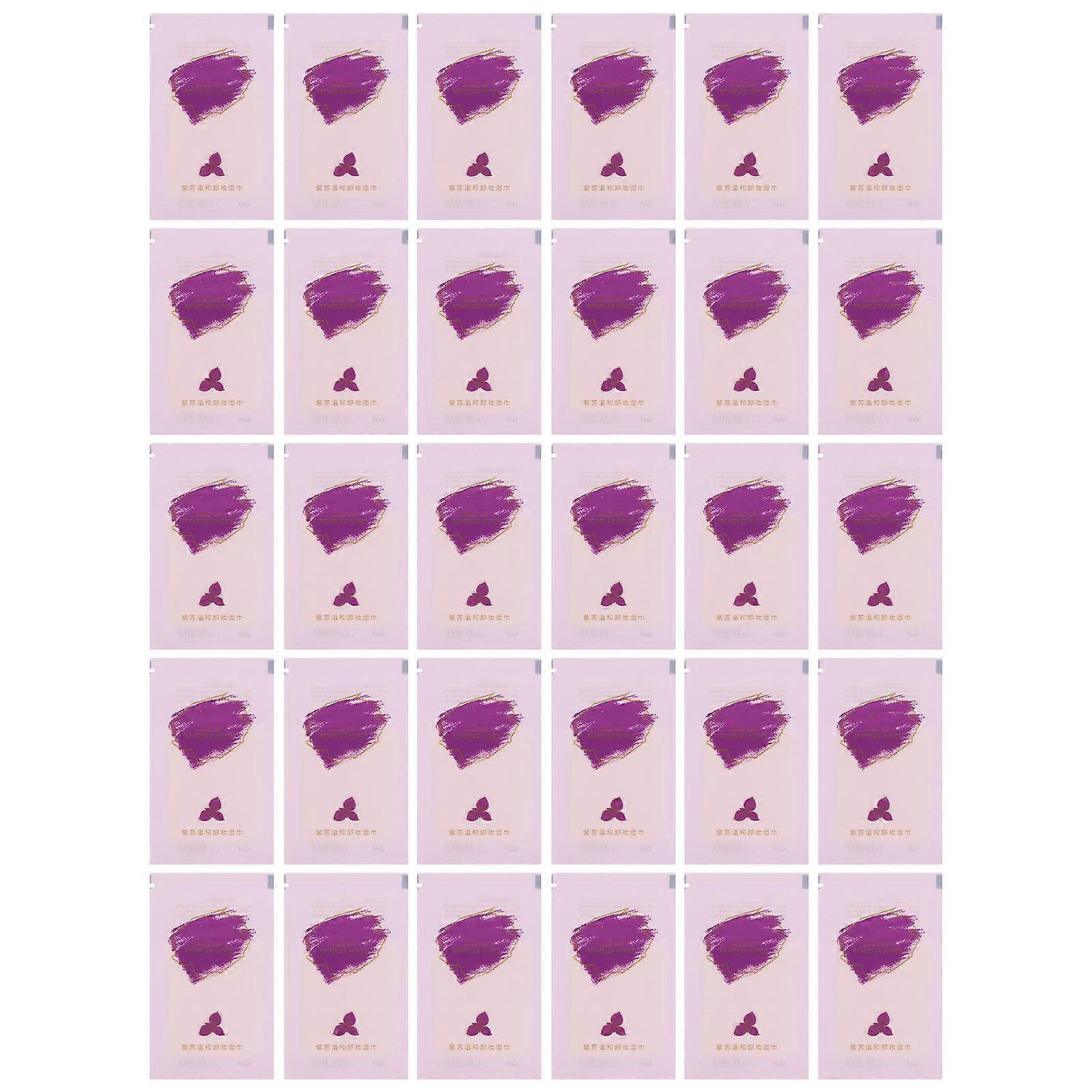 Purple Perilla Disposable Moisturizing Makeup Remover Wipes