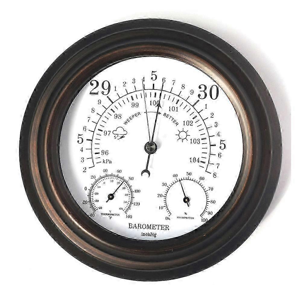 3 in 1 Barometer Thermometer Hygrometer Atmospheric Pressure Gauge Outdoor Weather Station Humidity Edition 0703