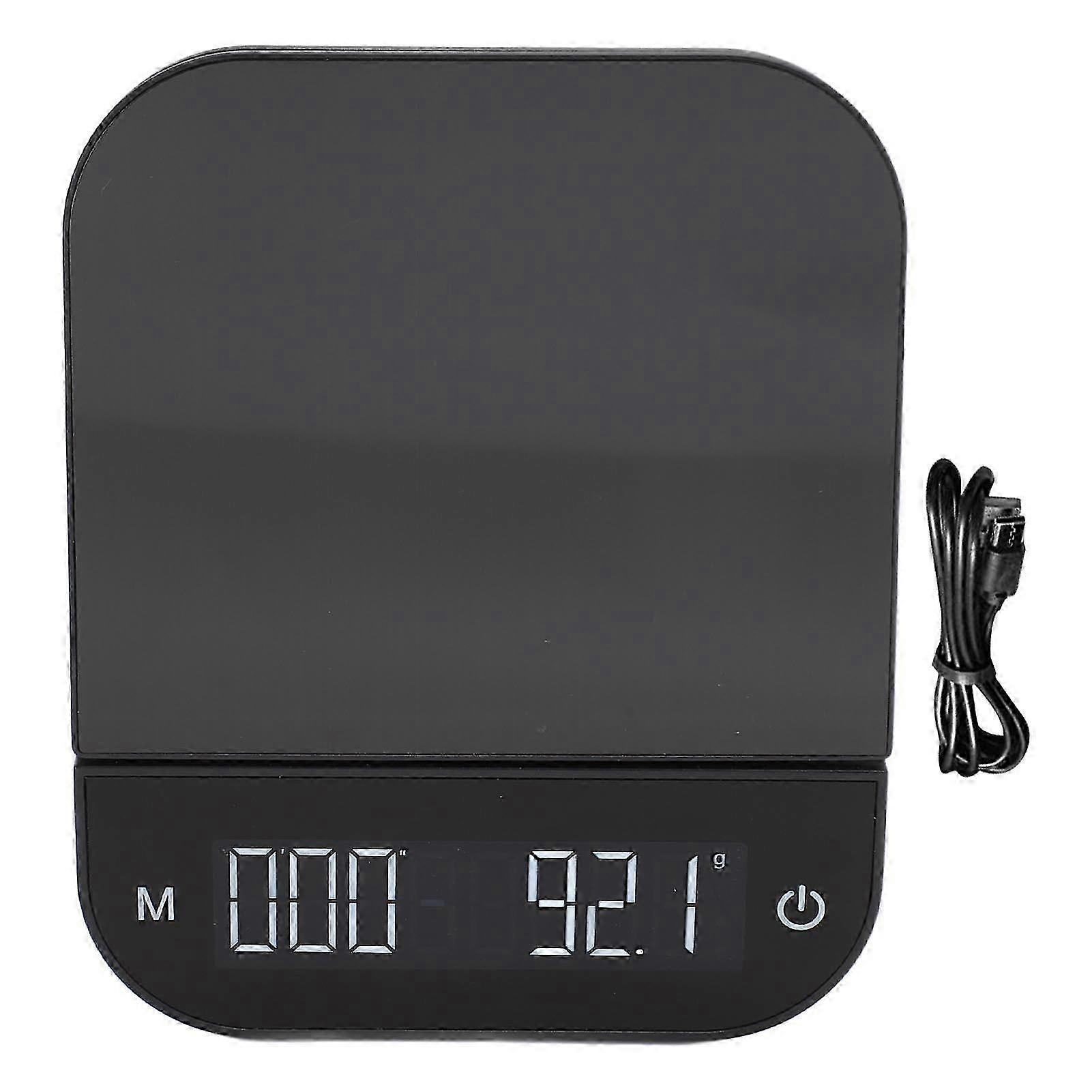 5kg/0.1g Coffee Scale 1200mAh Rechargeable Digital Scale 11lb Portable Scale with Timer for Kitchen Home