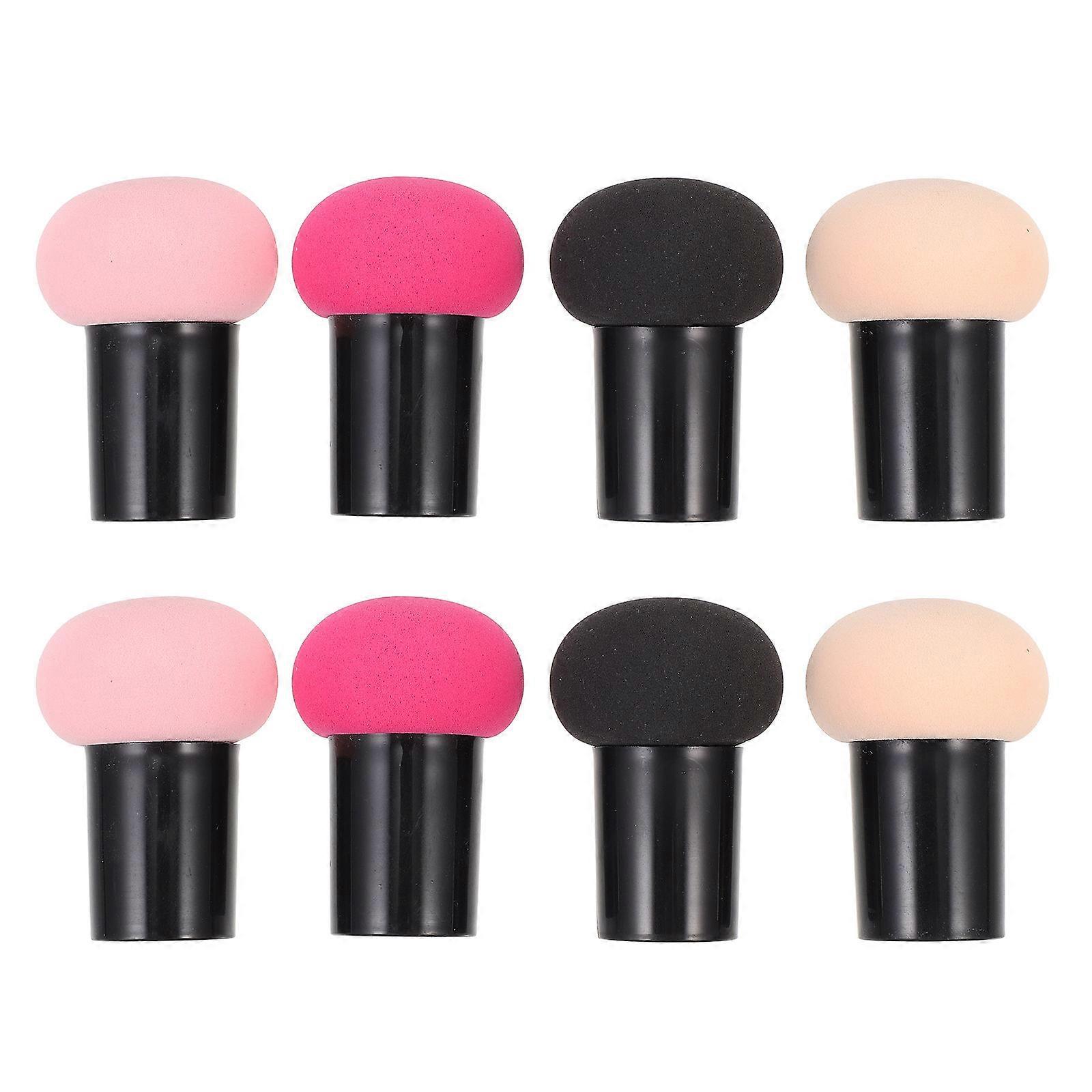 Mushroom Sponges Makeup For Loose Powder Application Skincare Routine 8Pcs