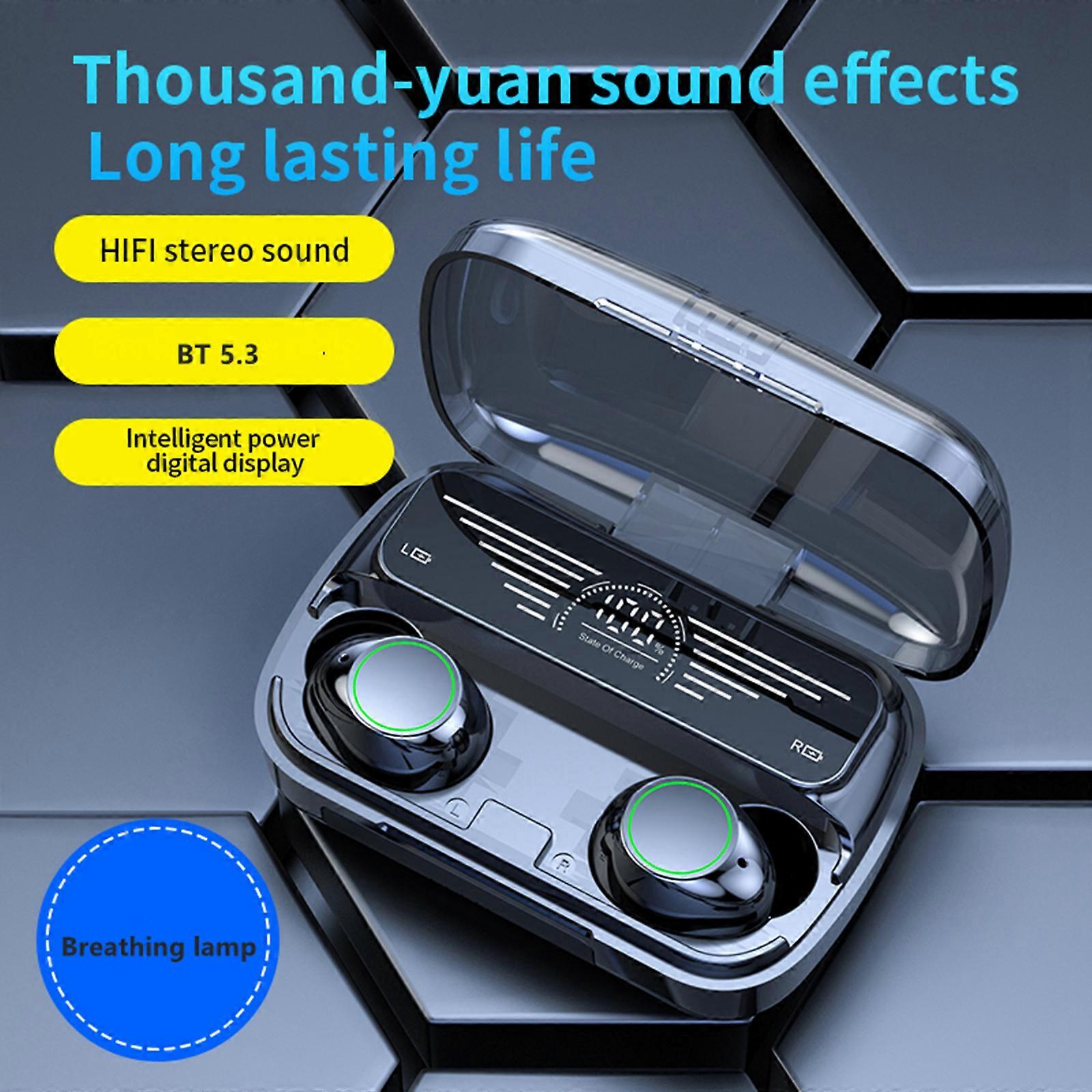 BQ10 Wireless Earbuds: BT 5.3, Noise Reduction, 8D Sound, Smart Touch for iOS/Android