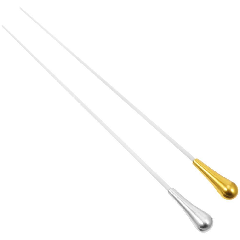 Conductors Music Conductor Symphony Metal 38.5x1.7x1.7cm Droplet Handle 2Pcs