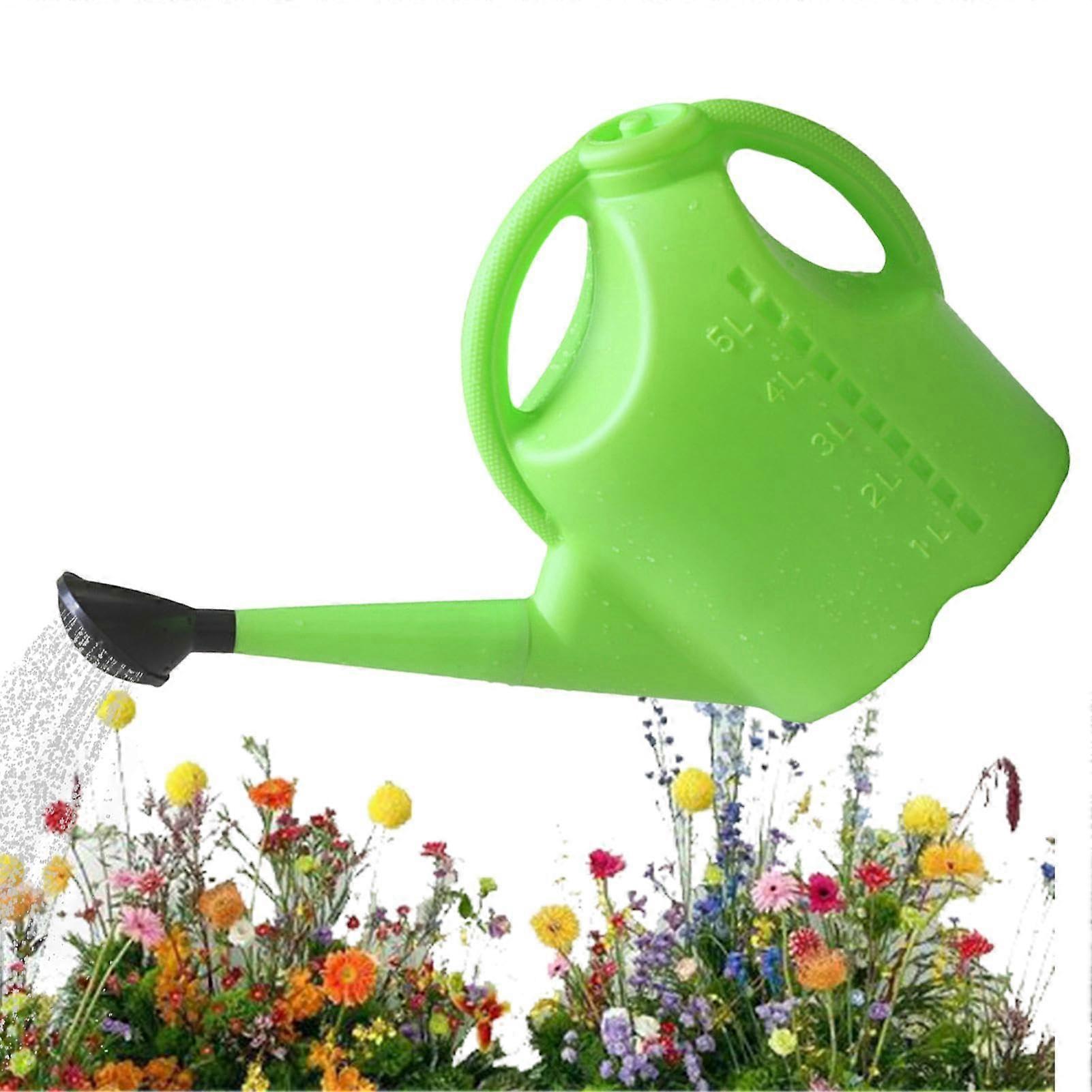 Garden Watering Can – 5L Long Spout Watering Can for Garden Flowers with Two Modes for Professional Nurseries and Public Green Spaces