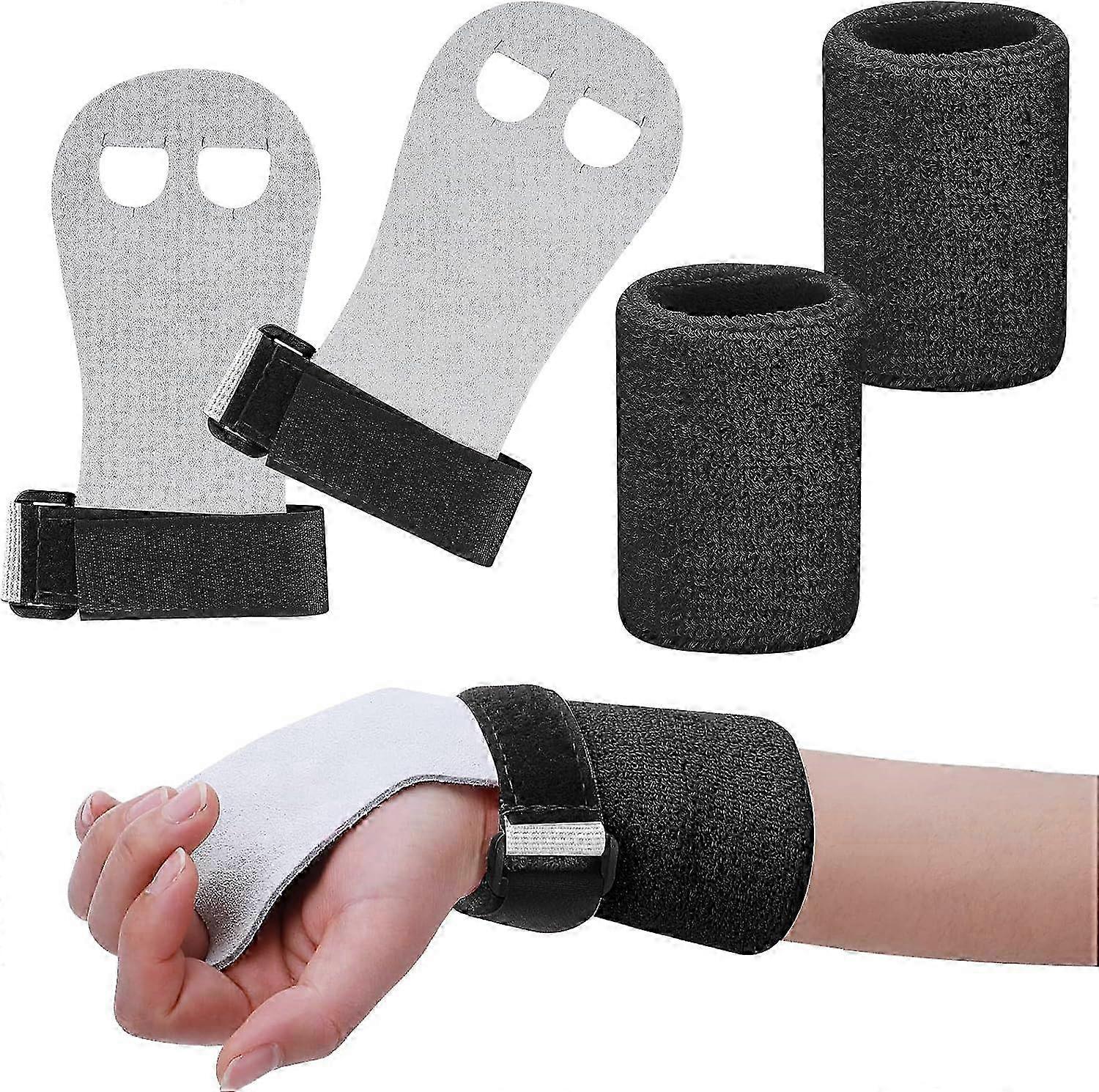 2Pcs Gymnastics Grips Wristbands Sets for Kids, Gymnastic Hand Grips Gymnastic for Kids Workout and Exercise