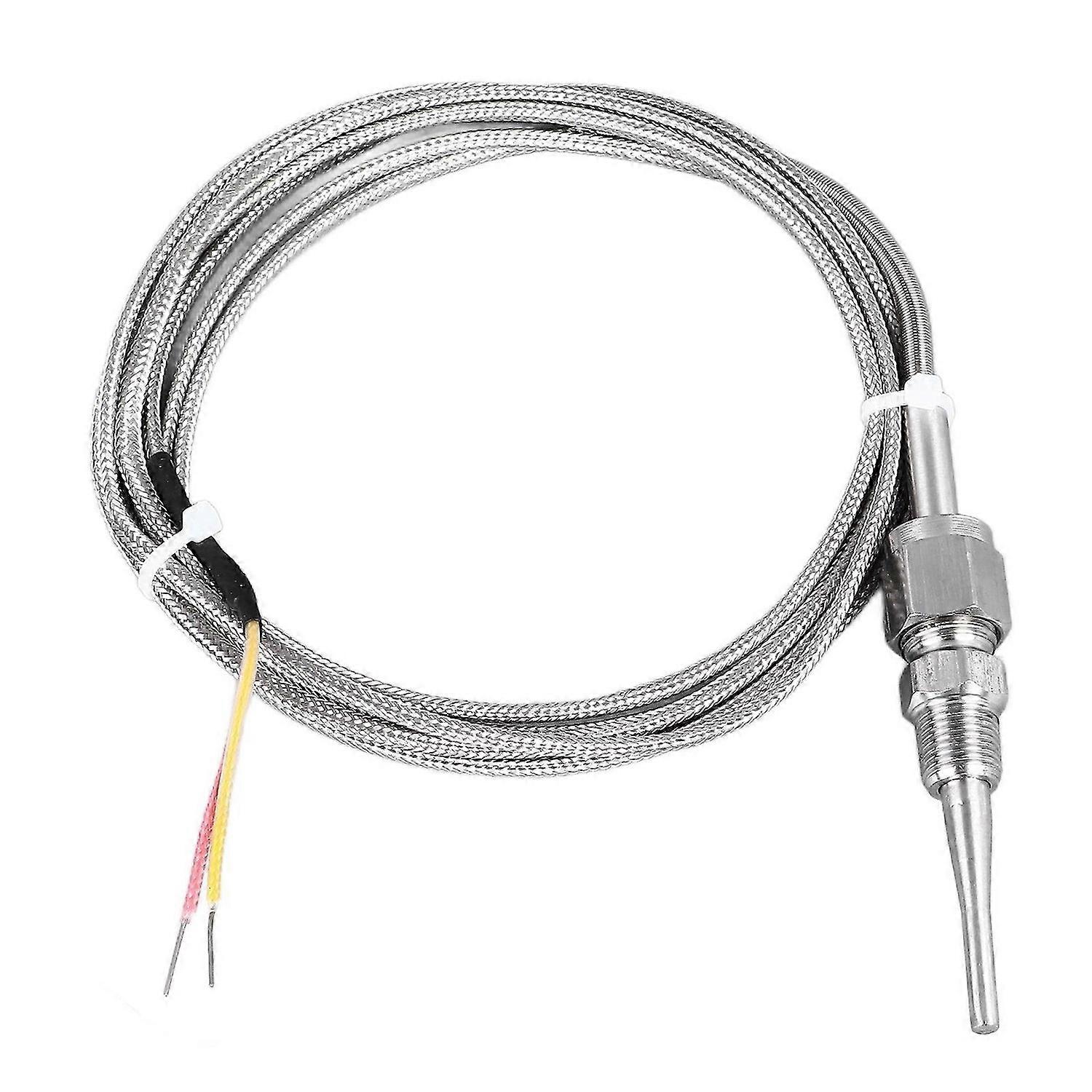 1/8in NPT K Type Bare Tip Thermocouple Probe Stainless Steel High Accuracy Movable Probe for Temperature Measurement