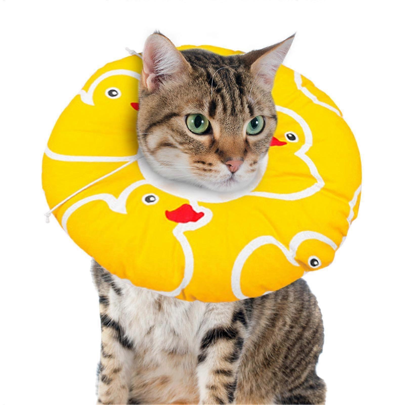 Cat Donut Collar Protective Soft Pet Recovery Collar Adjustable, Full Neck Support