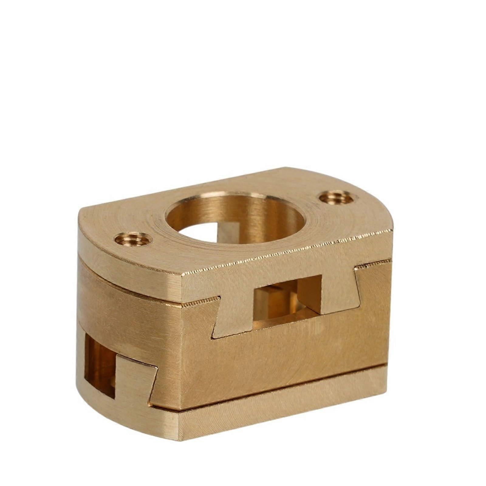 Axle Fixed 18mm Brass Coupling Z Axis Machine Screw Adapter with 10mm Bore for 3D Printers and CNC Machines